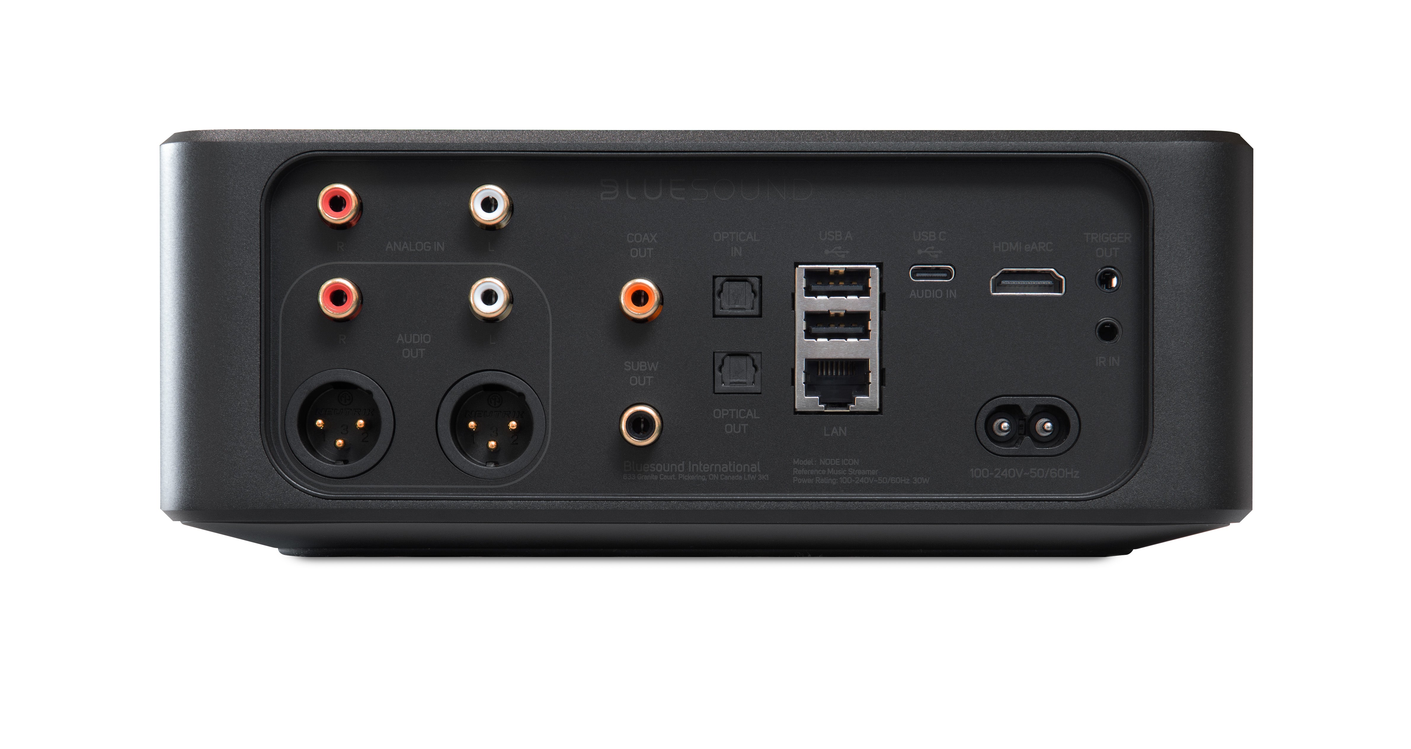 Bluesound Node Icon Reference High-Resolution Wireless Music Streamer - Perfect for Home Audio, Multi-Room Streaming & Audiophile Listening
