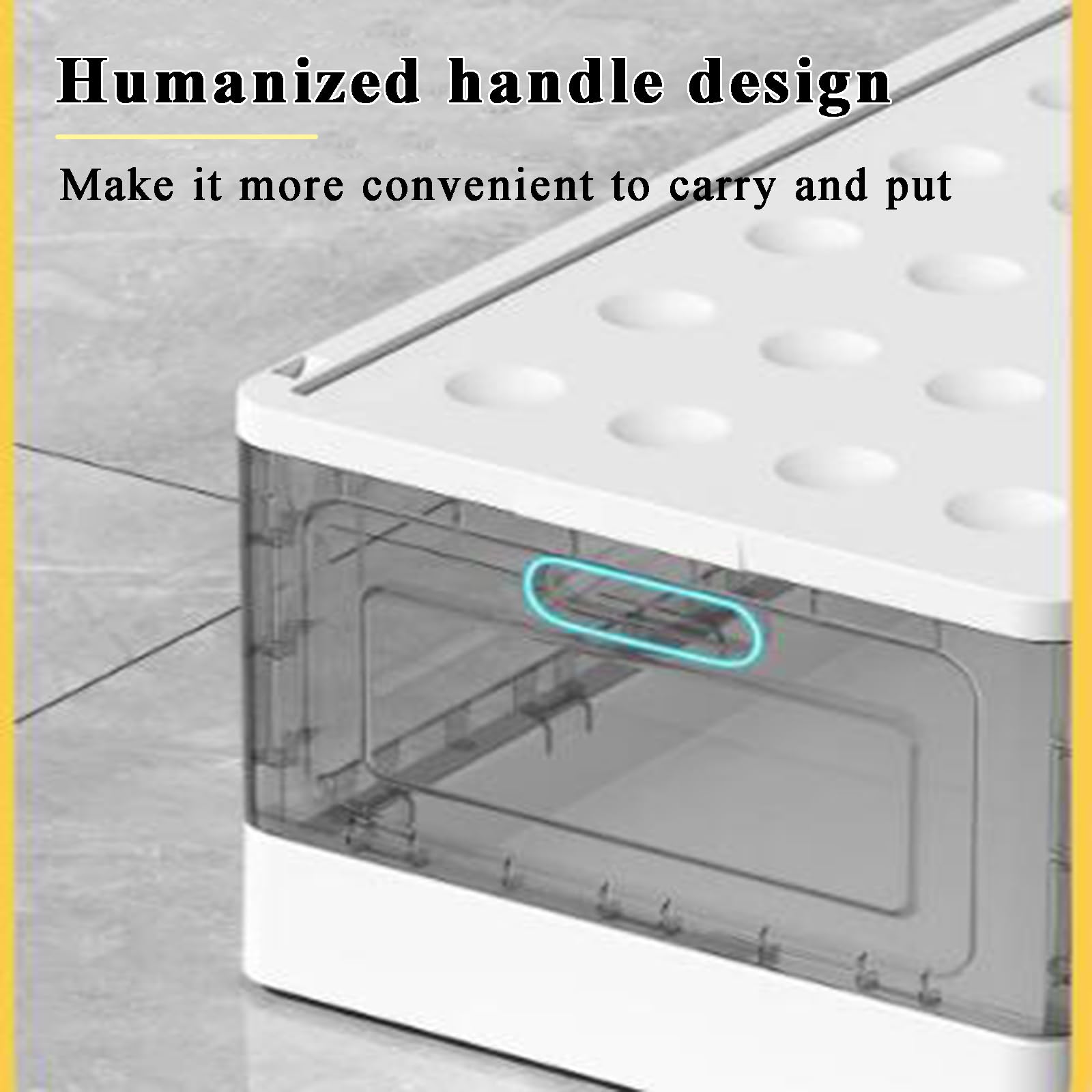 Clear Plastic Storage Bins with Lids - Stackable Organizing Bins with Wheels & Open Front Design - Perfect for Dorm Room, Closet, Garage & Office Organization