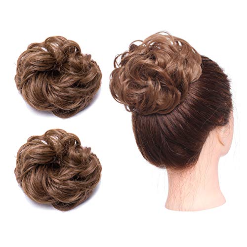 Messy Bun Hair Extension for Curly Hair - Clip-in Updo Hairpiece for Women | Perfect for Weddings, Parties & Everyday Styling