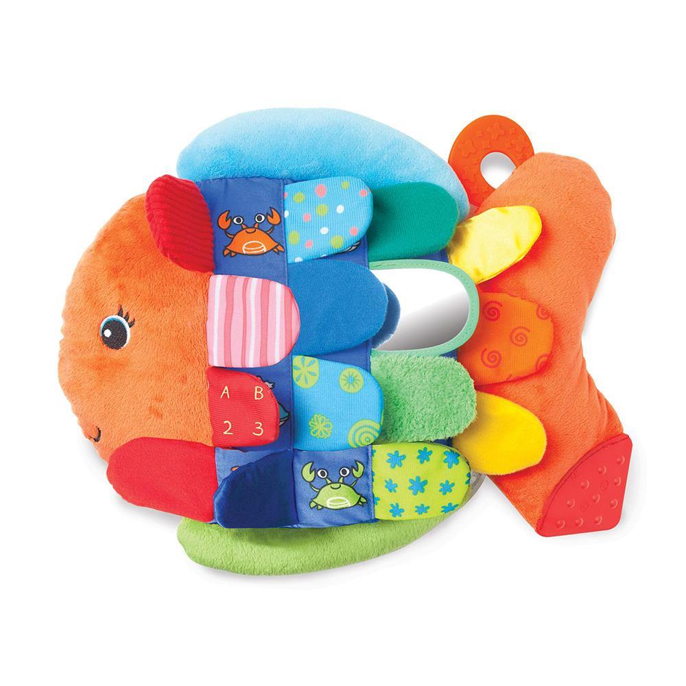 Melissa & Doug Flip Fish Infant Toy - Interactive Baby Toy for Sensory Play, Learning & Development - Perfect for Tummy Time & Early Childhood Education