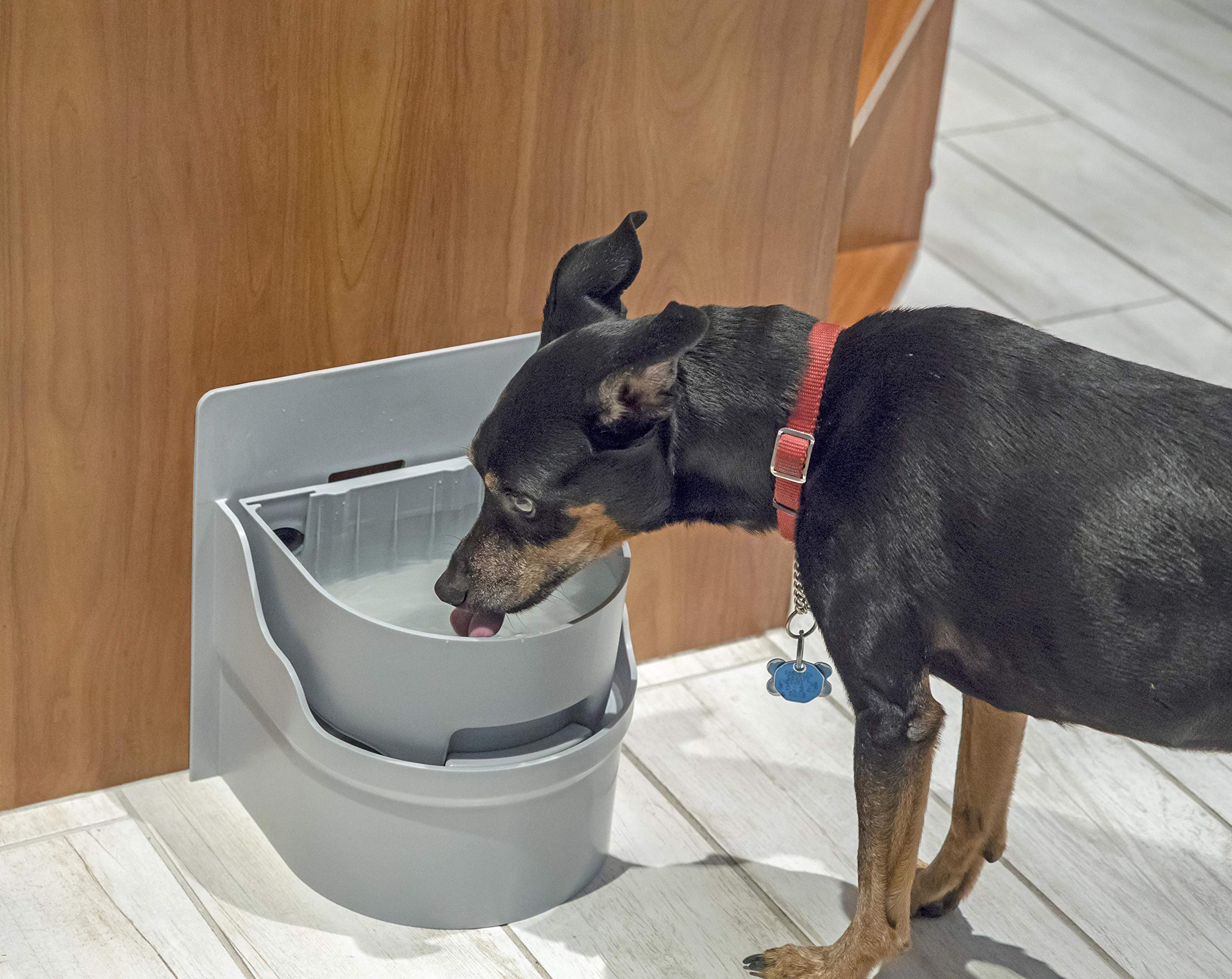 Automatic Pet Water Dispenser - Cabinet Mounted Dog & Cat Water Bowl for Continuous Fresh Water - Perfect for Home, Office, or Travel Use