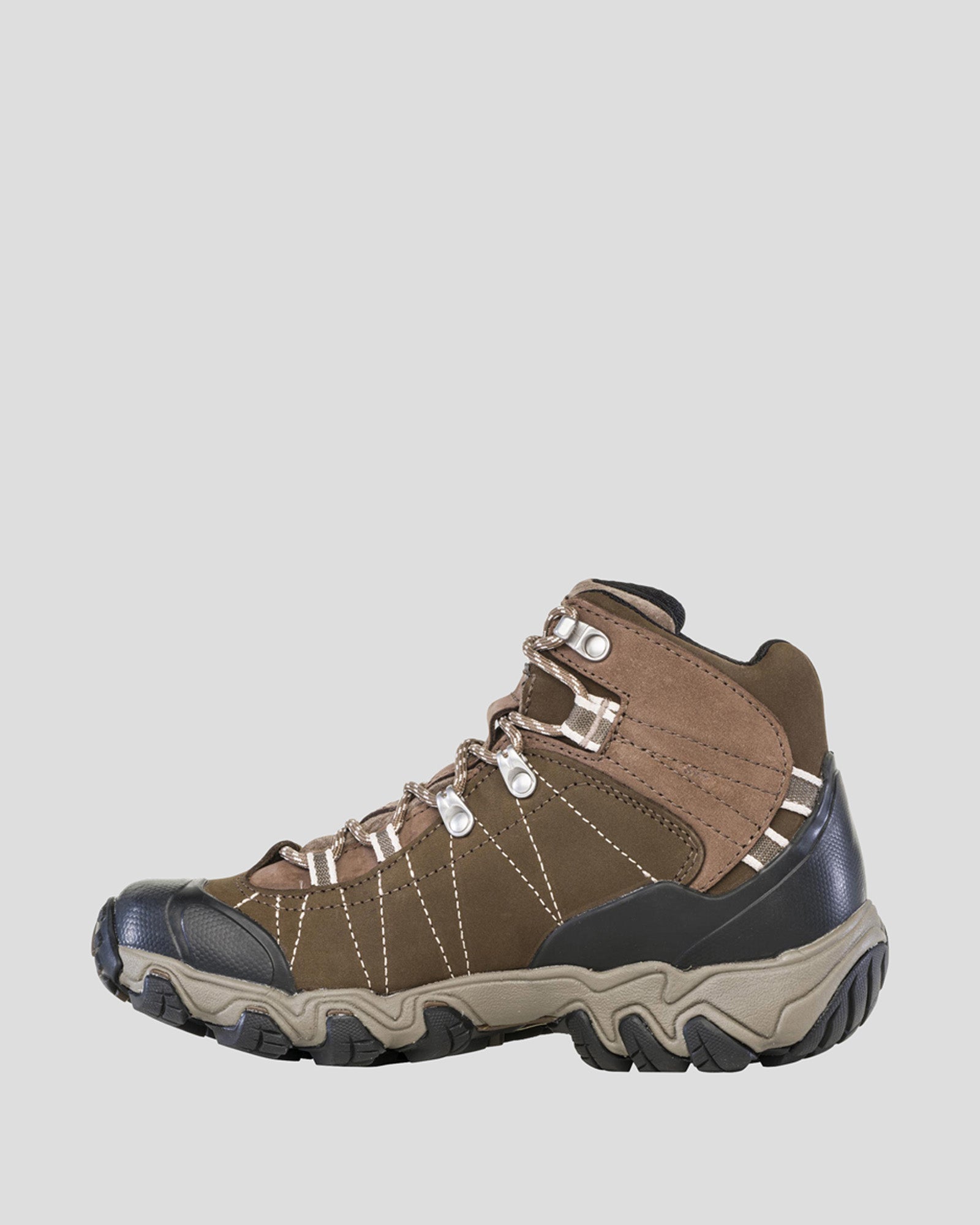 Women's Oboz Bridger Waterproof Mid Hiking Boots - Wide Width, Walnut Brown - Perfect for Outdoor Adventures, Trail Hiking & Winter Walking