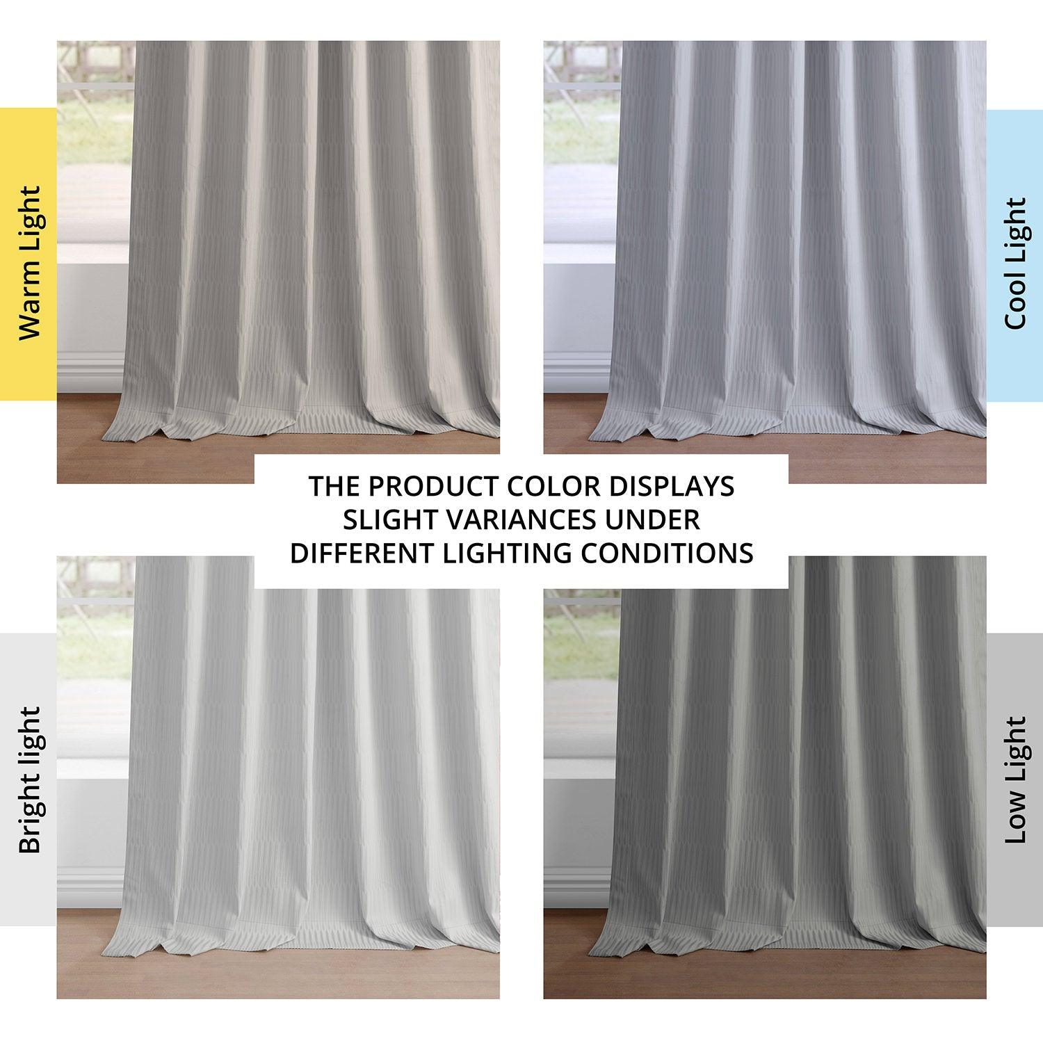 Silver Abstract Embossed Velvet Blackout Curtains for Living Room & Bedroom - Elegant Light Blocking Window Drapes for Home Decor
