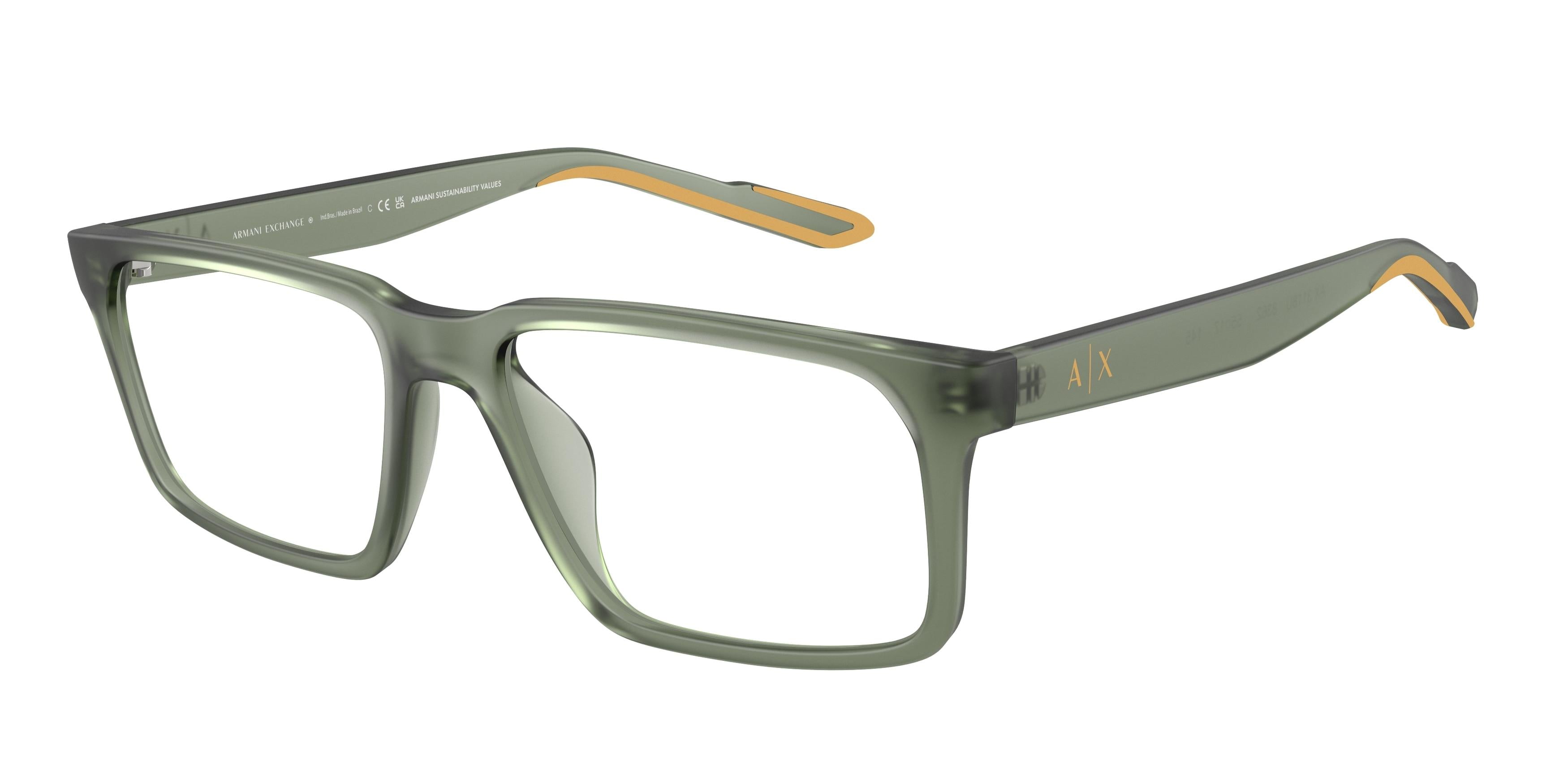 Armani Exchange 3118U Stylish Eyeglasses for Men & Women - Fashionable Eyewear for Everyday Wear, Work & Social Occasions