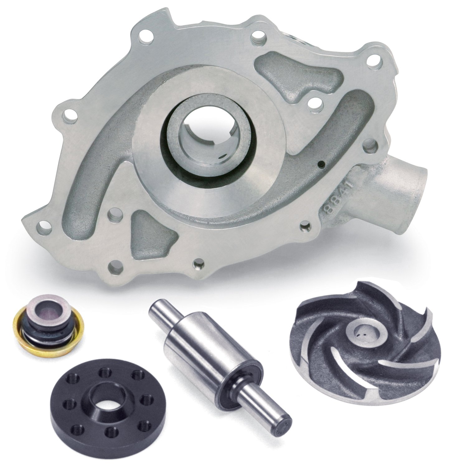Edelbrock 8841 Victor Series High-Performance Mechanical Water Pump for Chevy Small Block Engines - Ideal for Racing, Hot Rods & Performance Upgrades