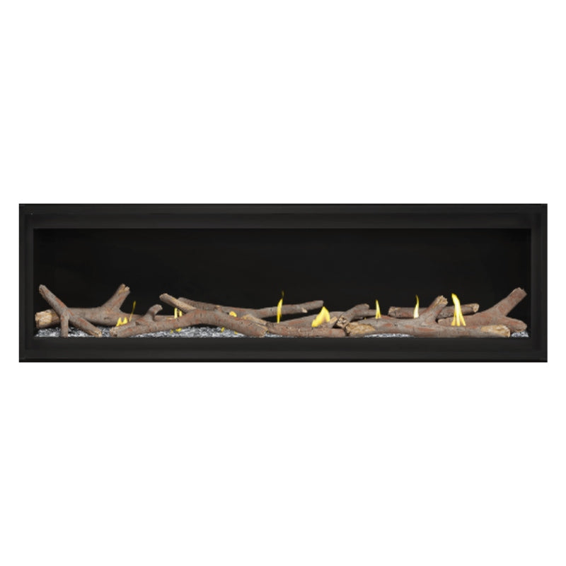Napoleon Luxuria 62 Linear Direct Vent Gas Fireplace - LVX62NX 1 | Modern Home Heating Solution for Living Rooms & Patios | Energy Efficient Indoor/Outdoor Fireplace