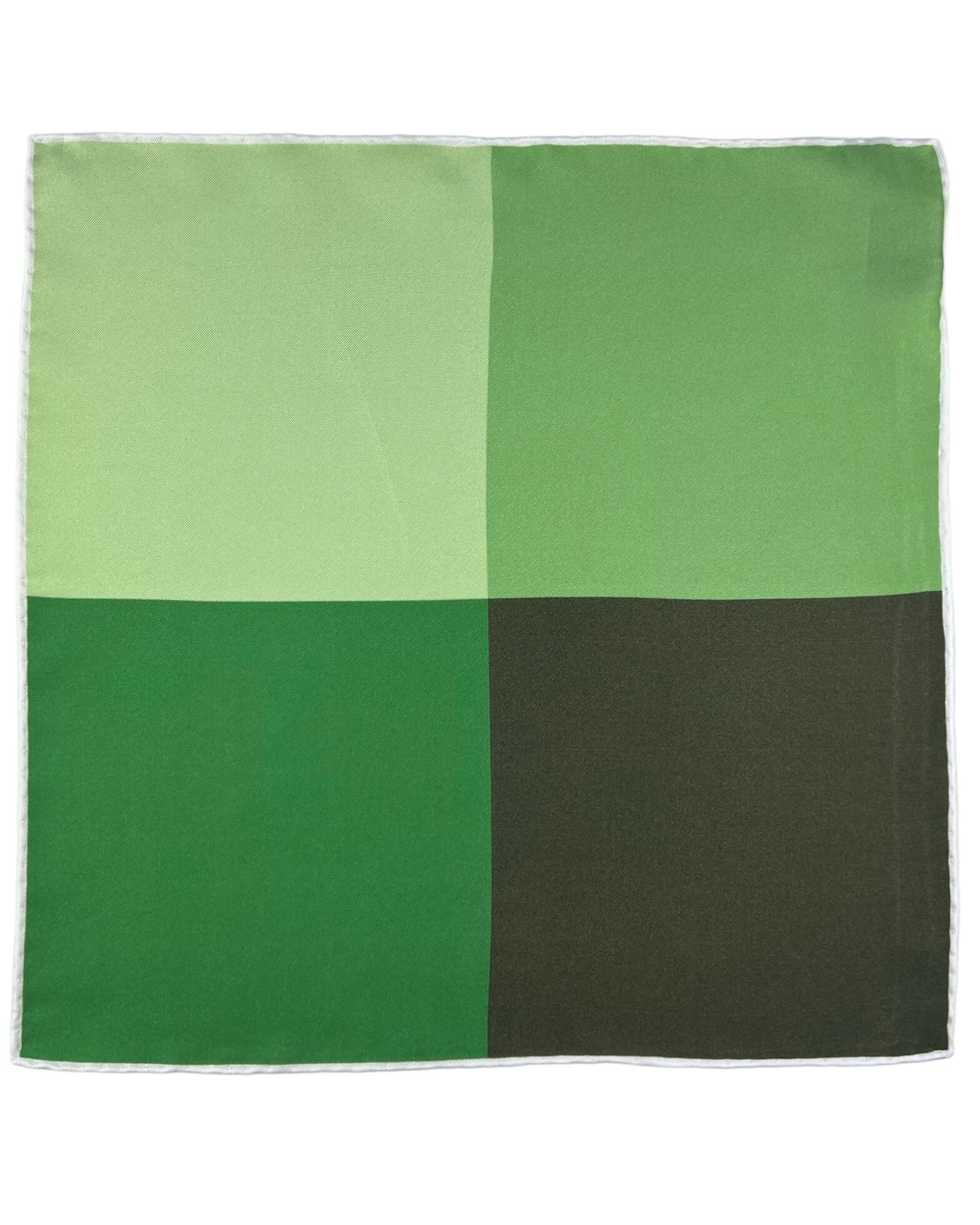 CANTINI Four Square Hanky Green - Stylish Cotton Bandana for Men & Women - Perfect for Outdoor Activities, Fashion Accessories, and DIY Crafts