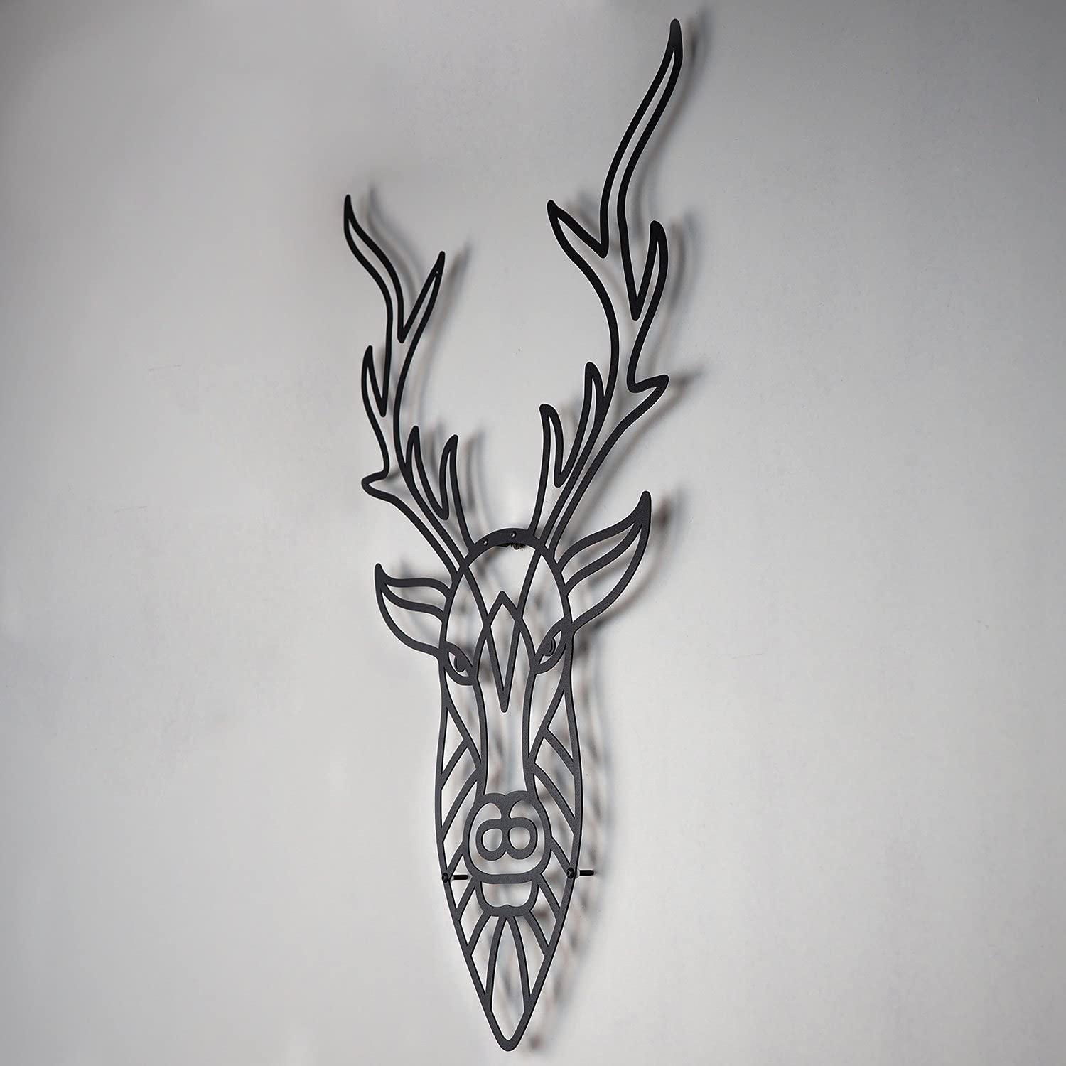 Deer Metal Wall Art - Modern Home Decor for Living Room & Bedroom