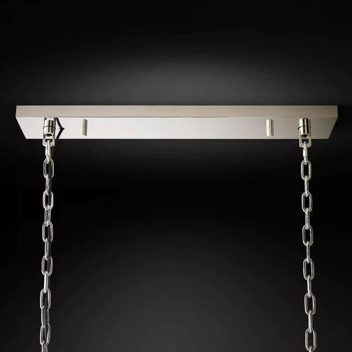 1920s Art Deco Rectangular Chandelier - Vintage 49