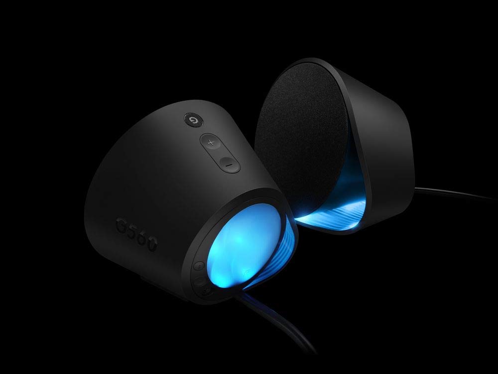 Logitech G560 2.1 PC Gaming Speaker System with DTS:X Ultra Surround Sound, RGB LIGHTSYNC Technology & Powerful Subwoofer - Perfect for Gaming, Movies and Music Streaming