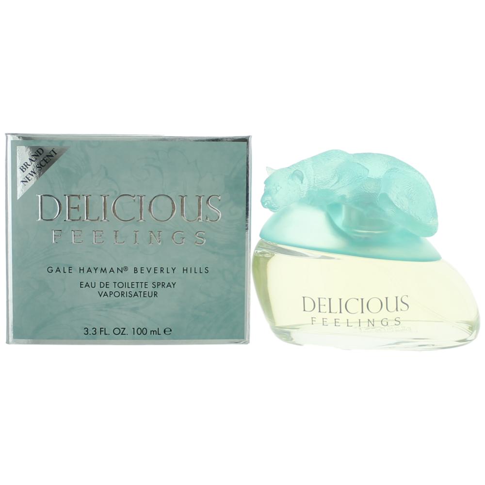 Delicious Feelings 3.3 oz Eau de Toilette for Women - Floral Fruity Fragrance for Date Night & Special Occasions