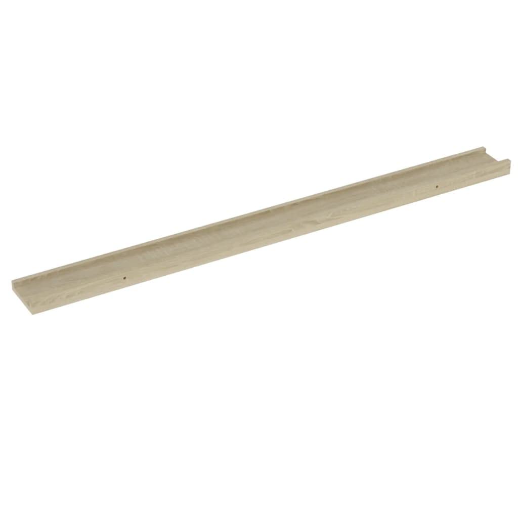 4-Pack Floating Wall Shelves Set - Sonoma Oak 39.4