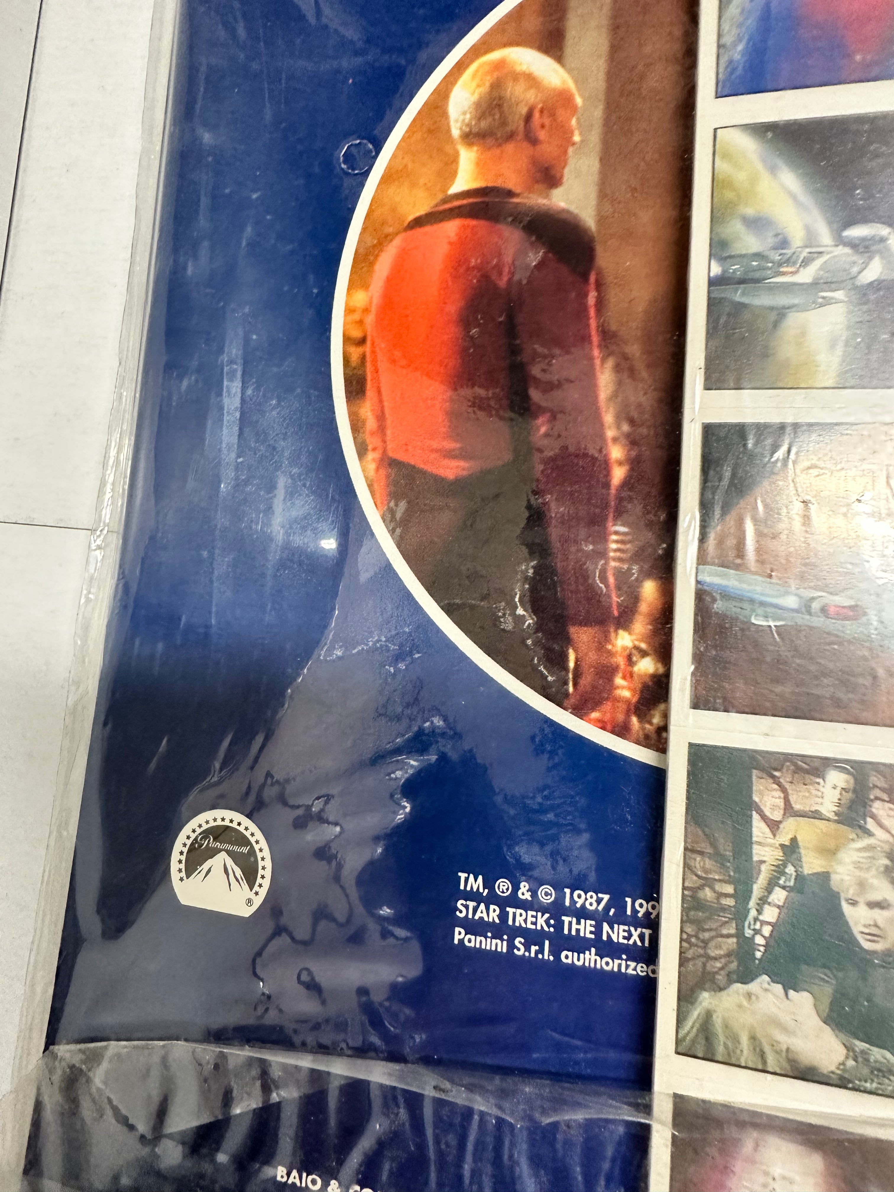 Vintage Star Trek The Next Generation Panini Stickers & Trading Cards Complete Set - 1980s Collectible Album for Fans, Display & Memorabilia