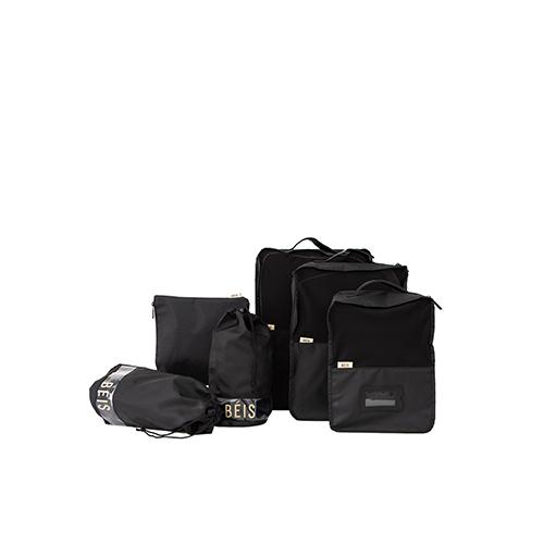 Premium Black Packing Cubes for Travel - 4-Piece Set with Mesh Panels for Easy Organization | Perfect for Suitcases, Backpacks & Carry-On Luggage