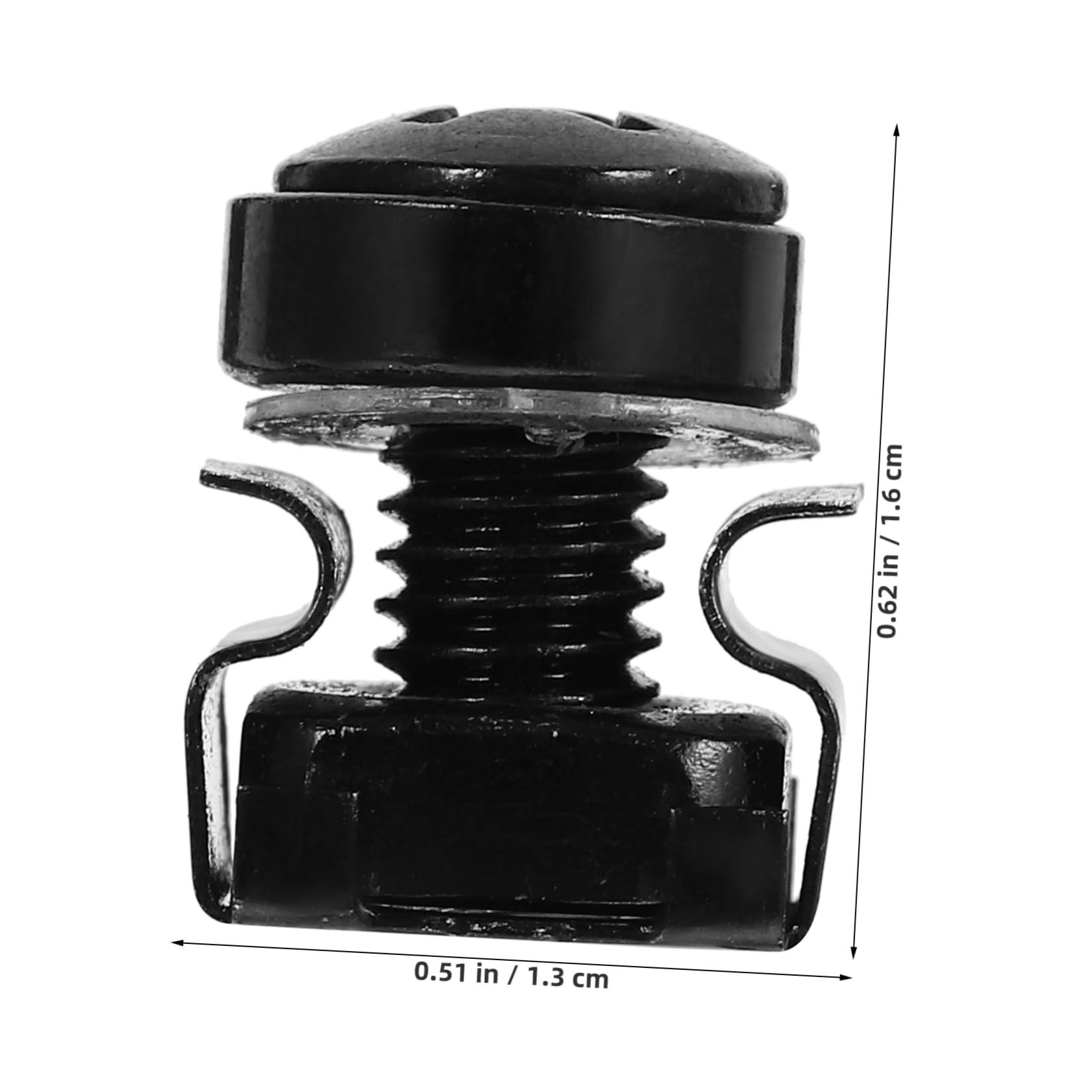 UKCOCO 50pcs Black Rackmount Square Insert Nuts - M6 Thread Server Rack Hardware for Secure Mounting | Perfect for Data Center, Network Equipment & Server Cabinet Installation