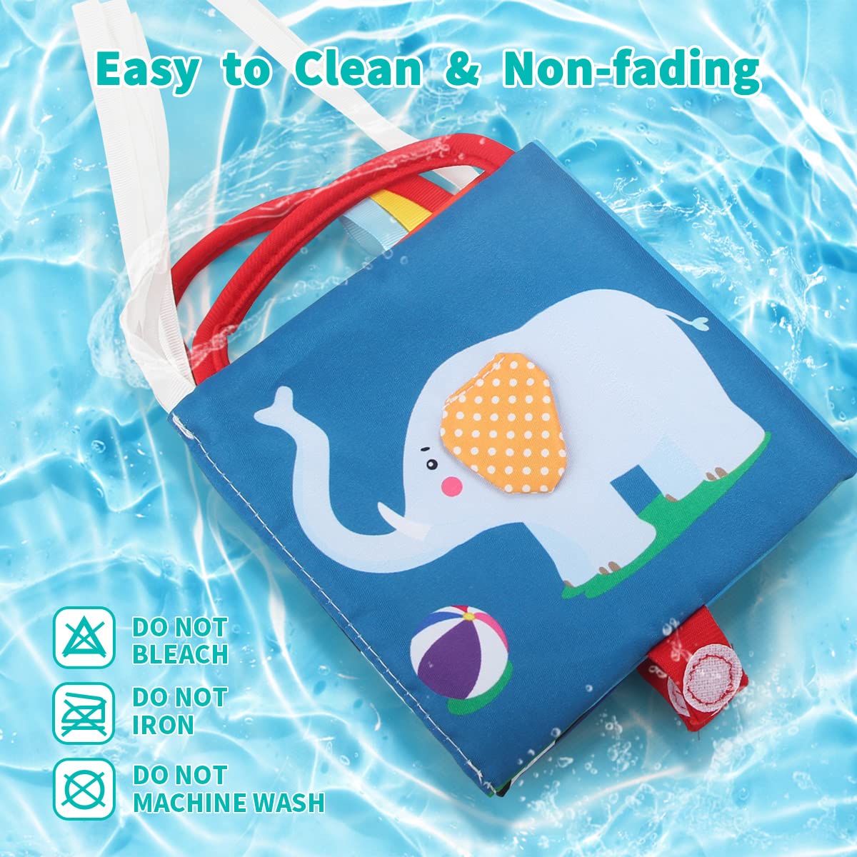 Joyfia High Contrast Baby Books & Sensory Cloth Toys for 0-18 Months - Infant Tummy Time, Car Seat & Stroller Activity - Newborn Developmental Gift for Boys & Girls | Perfect for Early Learning & Travel Entertainment