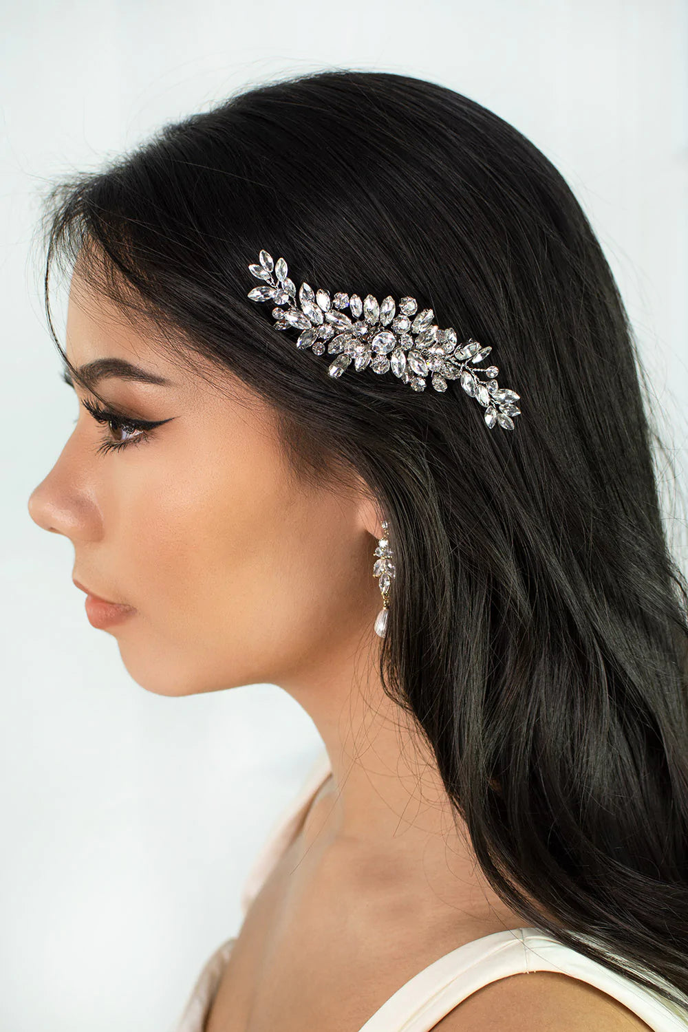 Luxury Crystal Bridal Hair Clip by Celine - Elegant Wedding Hair Accessory for Brides, Bridesmaids & Special Occasions
