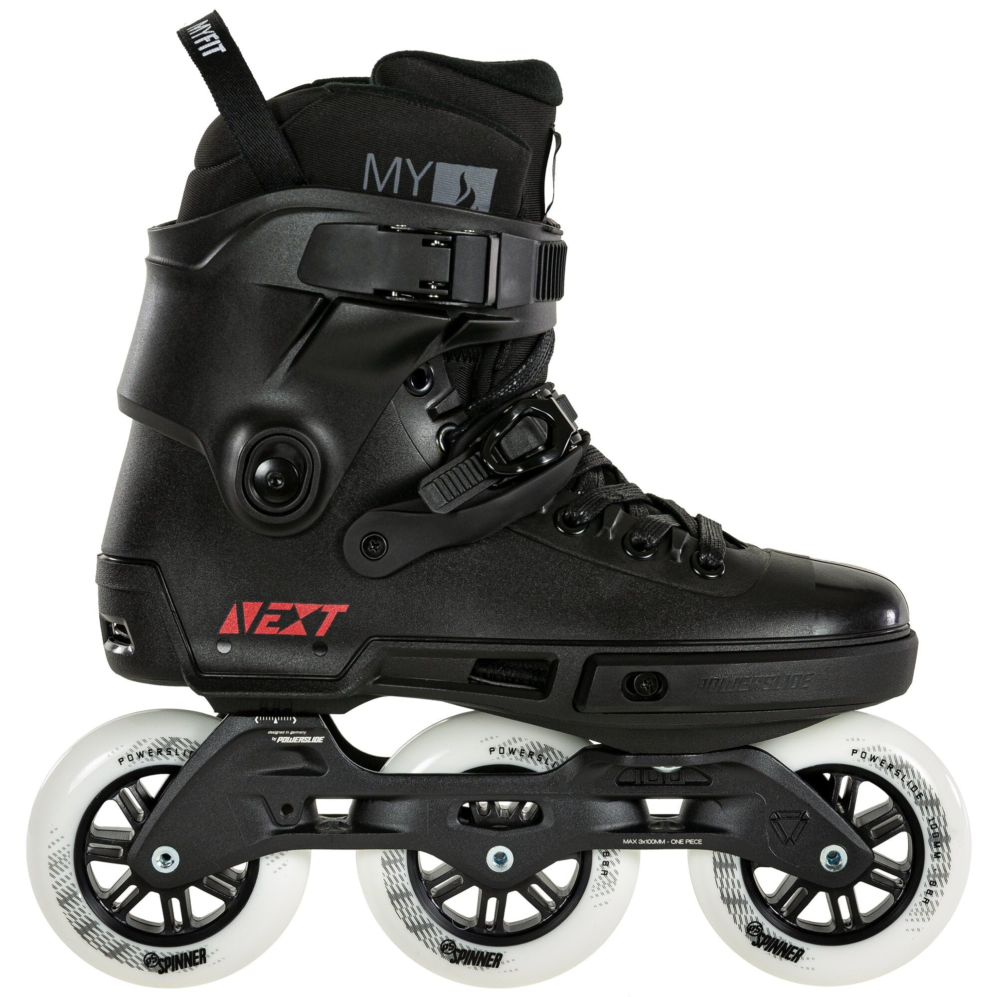 PS Next Core 100 Inline Skates Size 5.0-5.5 (EU 36-37) Black - Perfect for Fitness, Outdoor Rollerblading & Urban Skating Adventures