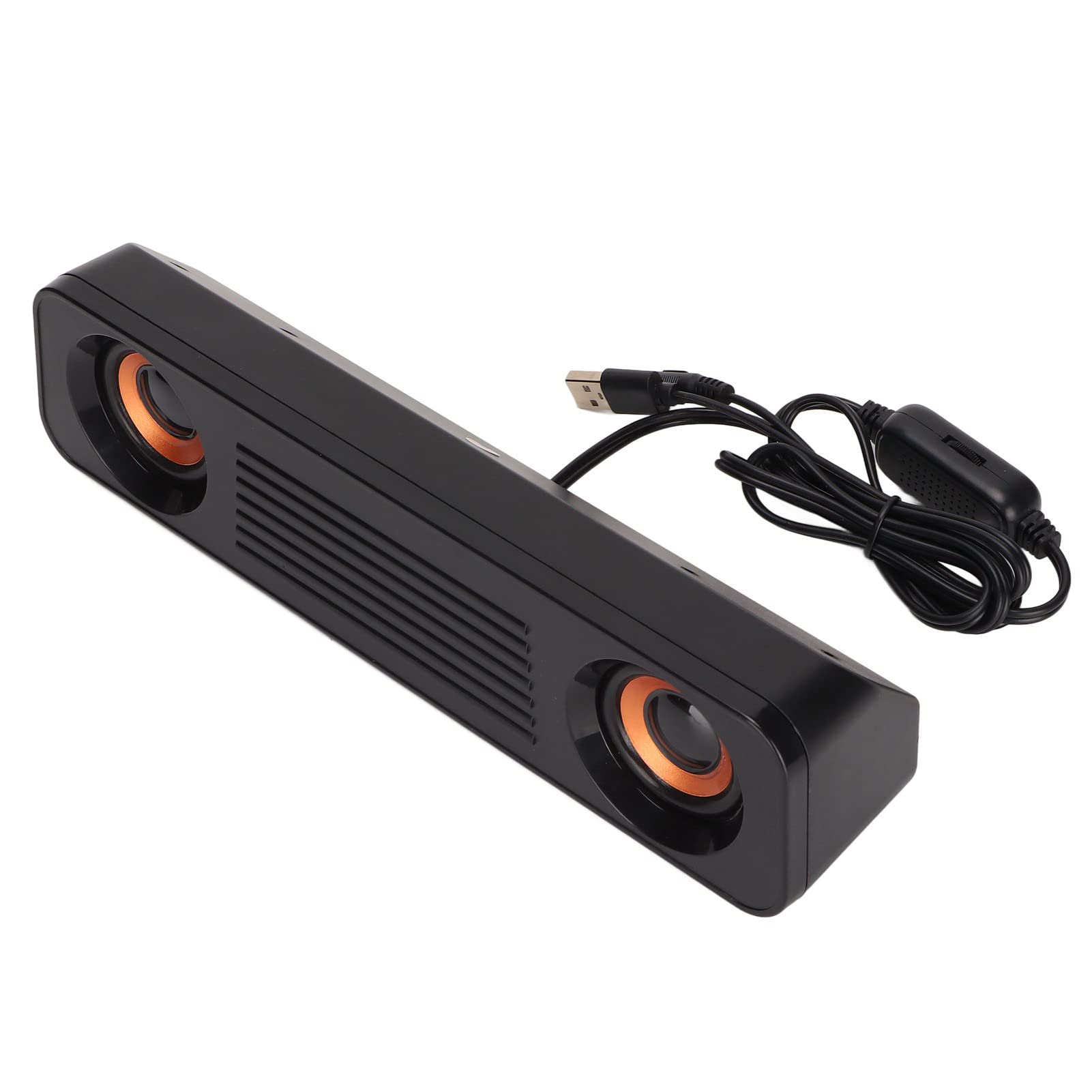 TV Subwoofer Soundbar with 3.5mm HiFi Stereo & USB Port - Portable Bass Speaker for Home Theater, PC, Computer Gaming | Perfect for Movies, Music & Gaming Entertainment