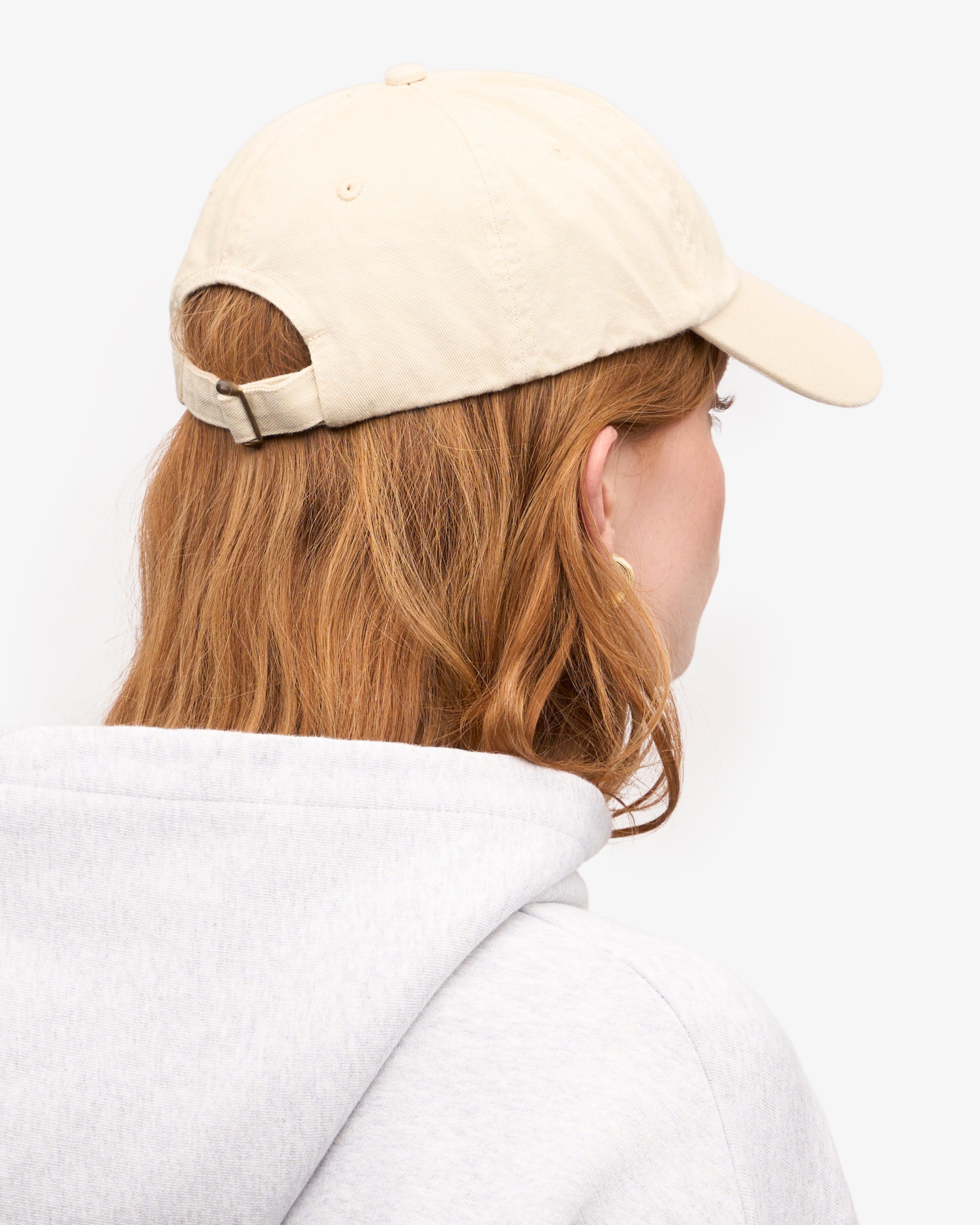Organic Cotton Baseball Cap for Men & Women - Ivory White - Breathable & Comfortable for Outdoor Activities, Sports, and Casual Wear