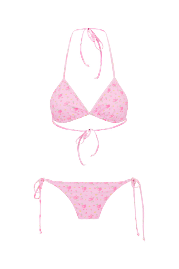 Harbor Floral Triangle Bikini - Sexy Swimwear for Women | IBIZA SUNSET Print | Perfect for Beach Vacations, Pool Parties & Summer Getaways