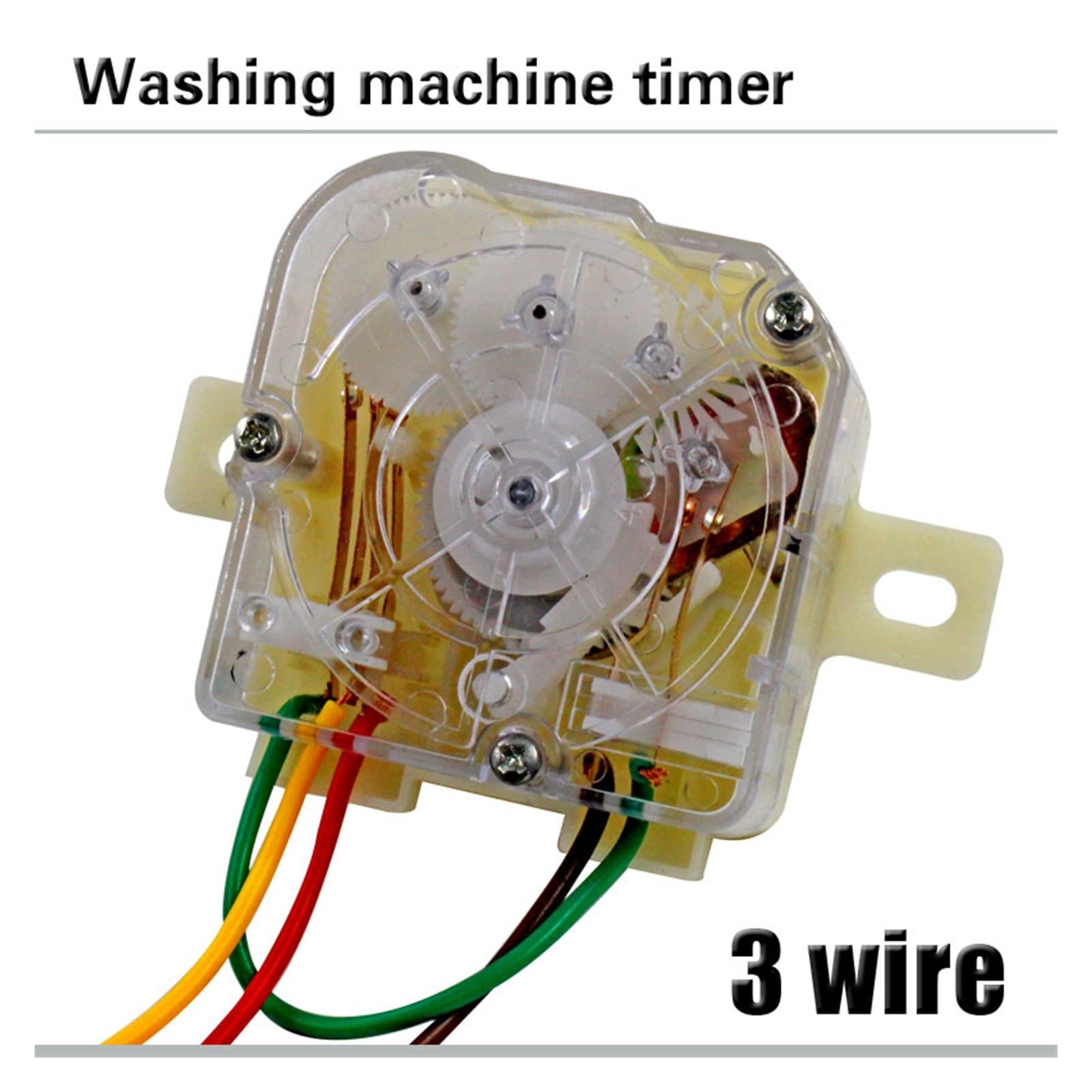 180 Degree Washing Machine Timer Switch - 3 Wire Semi-Automatic Double Cylinder Laundry Timer Replacement Part for Top Load Washers | Perfect for Home Laundry Rooms & Appliance Repair Shops