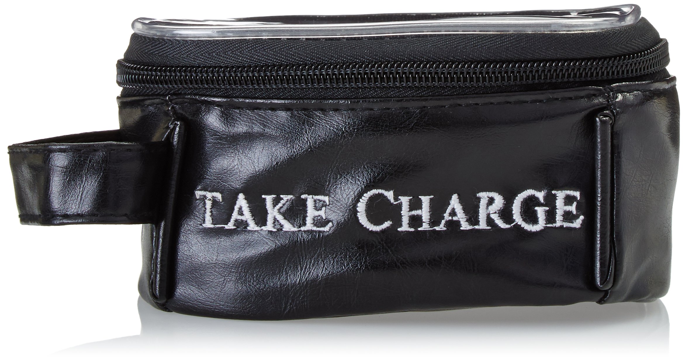 Miamica Small Black Charger and Cord Organizer - Compact Cable Management Solution for Travel, Office & Home Use