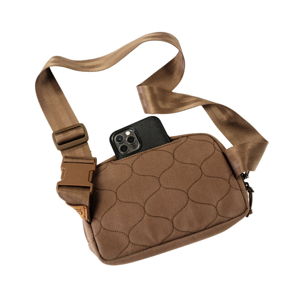 Clever Supply Sidekick Belt Bag (Tan) - Stylish & Functional Waist Pack for Travel, Hiking, and Everyday Use