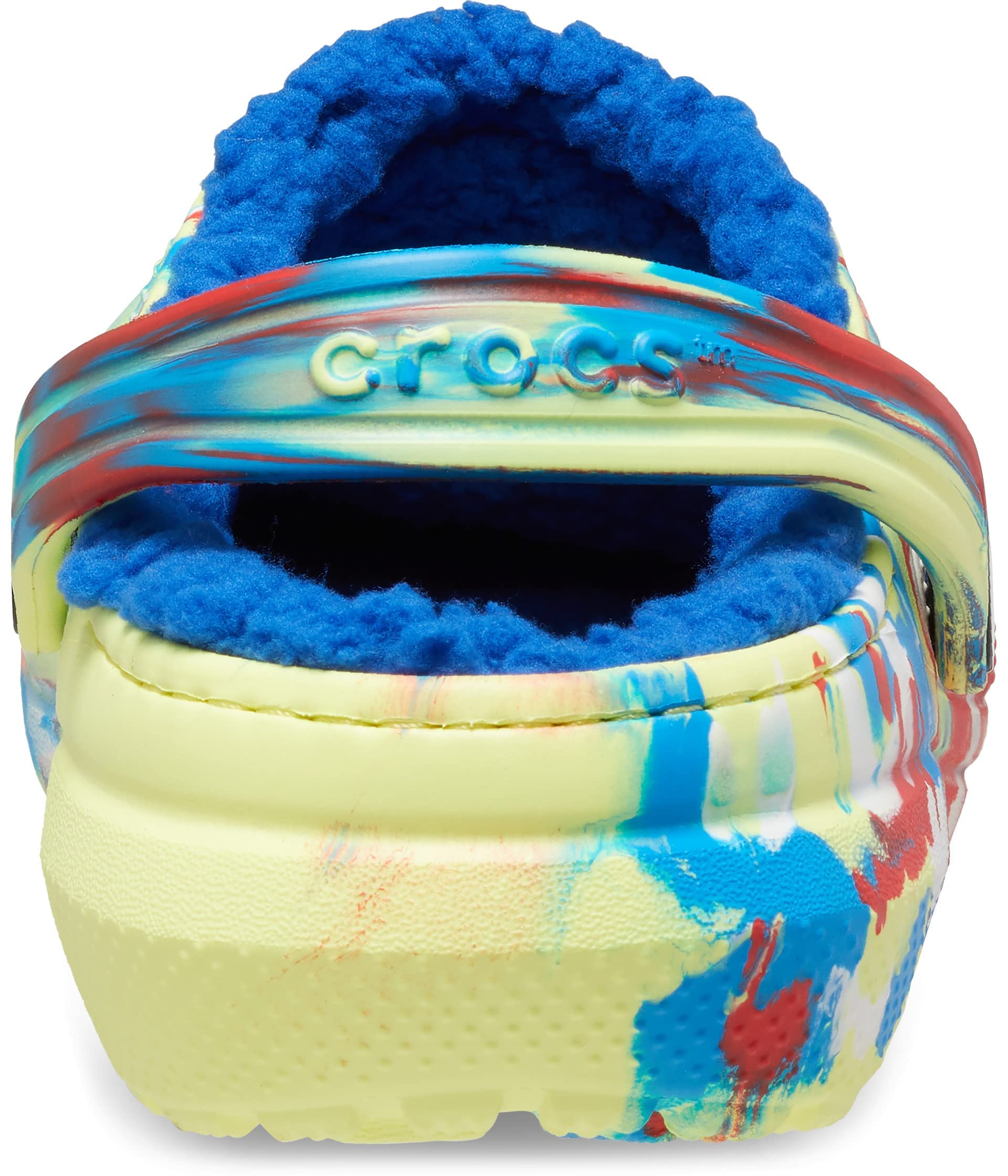 Crocs Unisex Kids Classic Marbled Tie Dye Lined Clogs - Comfortable Slip-On Shoes for Boys & Girls, Perfect for School, Playground & Outdoor Activities