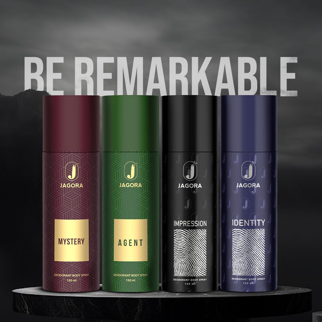 Jagora Premium Men's Body Spray & Long-Lasting Deodorant Set - Fresh, Intense & Bold Scent for All-Day Confidence | Perfect for Gym, Work & Night Out