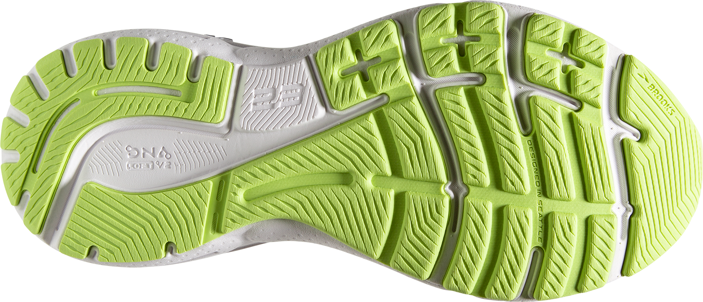Women's Adrenaline GTS 23 Running Shoes - Black/Gunmetal/Sharp Green - Lightweight Cushioned Sneakers for Women - Perfect for Jogging, Gym Workouts & Daily Walking
