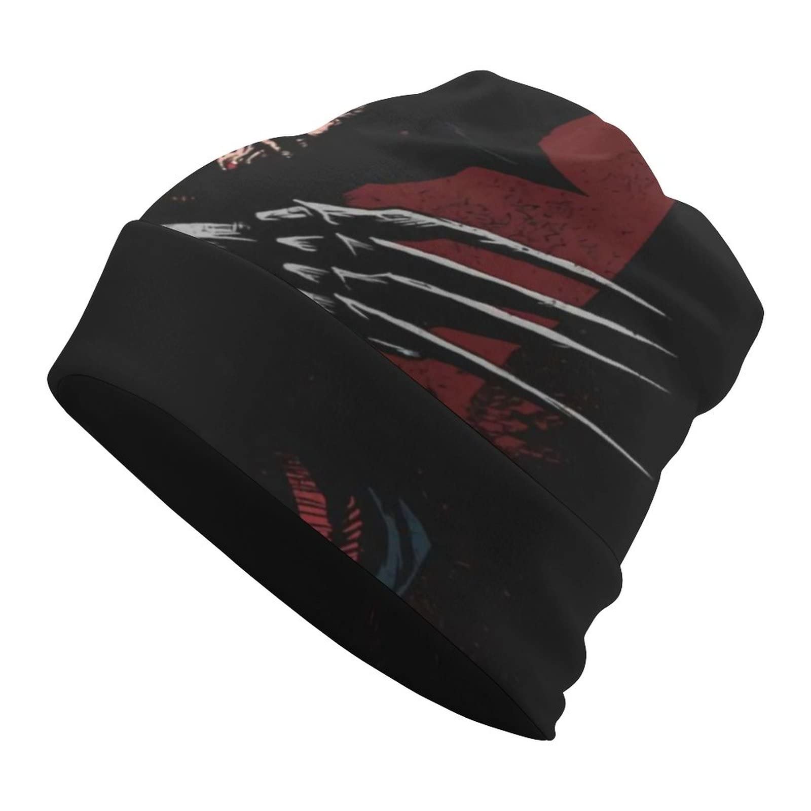 Lybaihosi Freddy Krueger Unisex Slouchy Beanie - Warm Knit Stretchy Foldable Winter Hat for Men & Women - Perfect for Halloween Costumes, Outdoor Activities & Cold Weather Fashion
