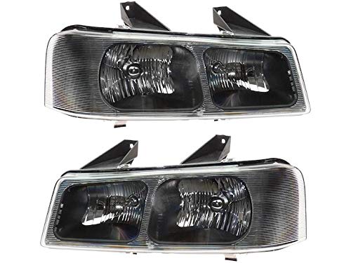 Chevy Express 2500 Headlight Assembly Set (2003-2019) - 2-Piece Replacement Headlights for Improved Night Visibility - Perfect for Off-Roading, Night Driving & Vehicle Upgrades