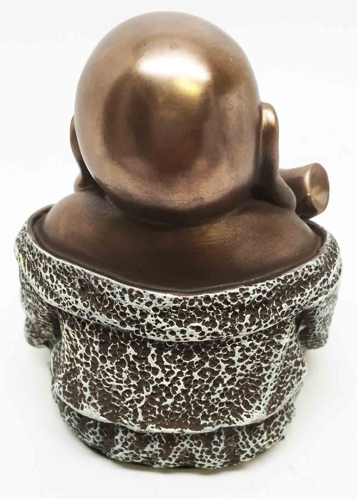 Happy Buddha Wine Bottle Figurine - Chinese Decor & Buddhist Gift for Home & Meditation