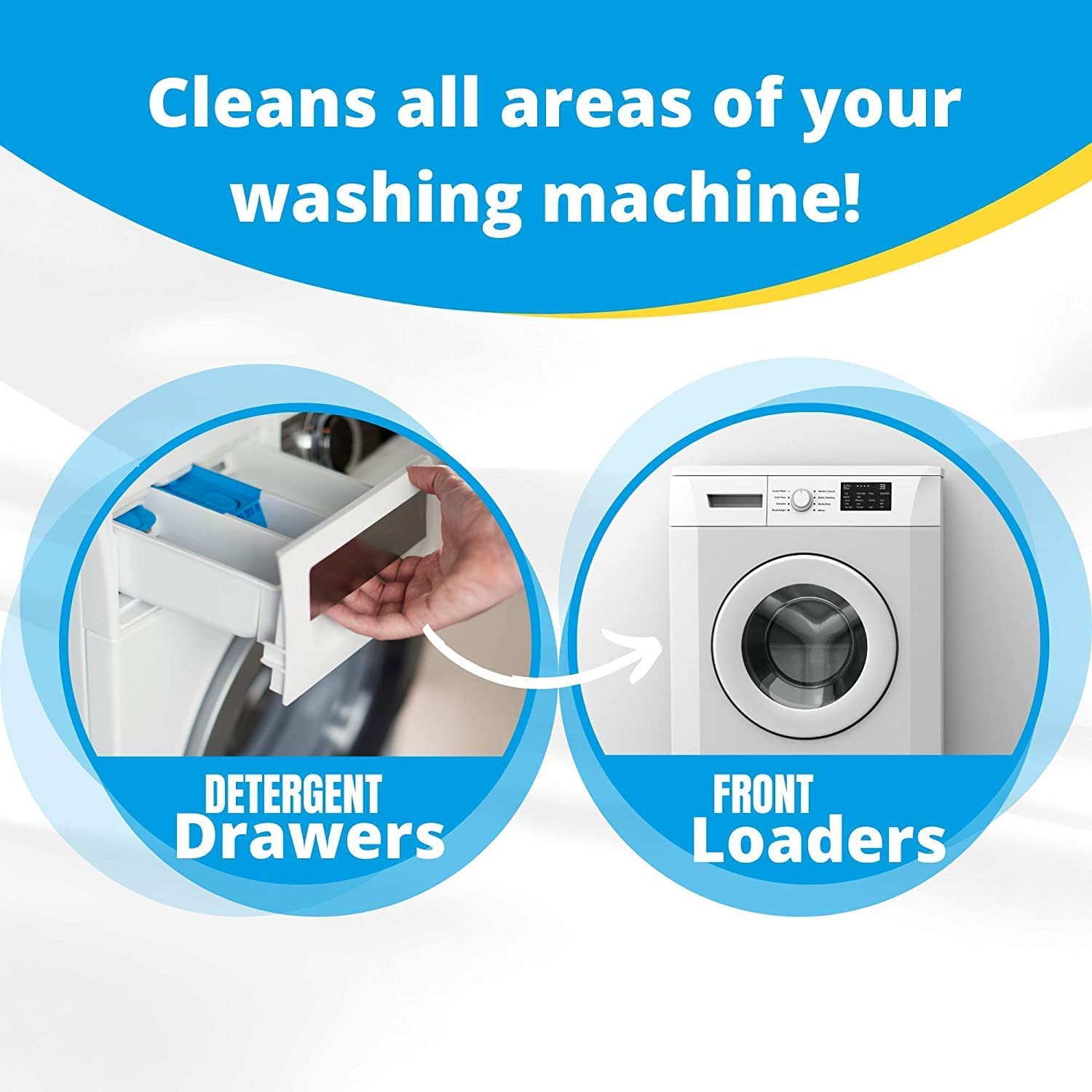 Atomic Descaling Powder 150gm - Effective Washing Machine Cleaner for Top Load & Front Load Washers | Removes Limescale & Residue | Ideal for Home Laundry Care