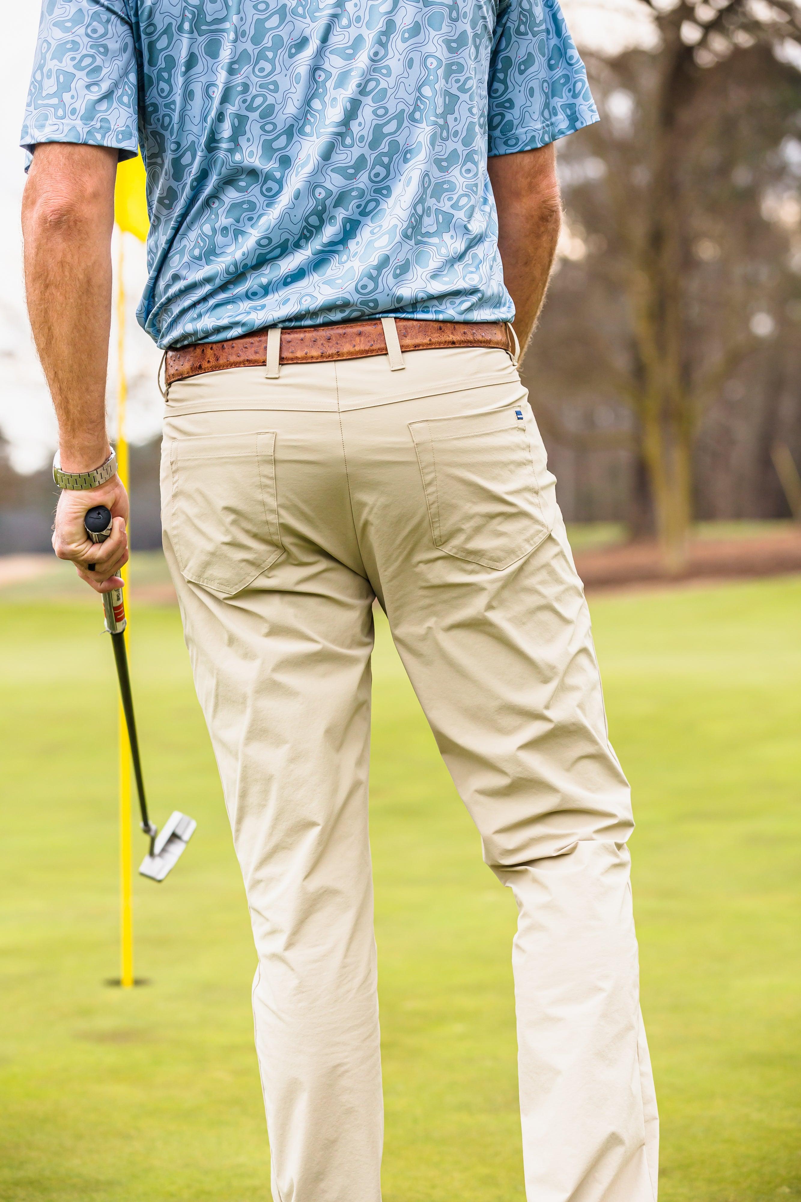 Harris Performance Five Pocket Pants for Men - Comfortable Work & Casual Tan Pants - Perfect for Outdoor Activities, Hiking, and Everyday Wear