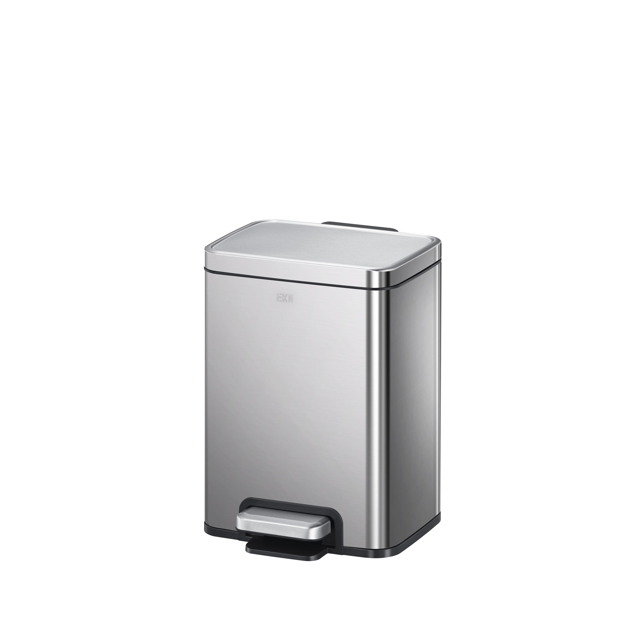 Madison Step Trash Can with Liner - 12L / 3.2 Gallon Stainless Steel Kitchen Garbage Bin for Home, Office & Outdoor Use