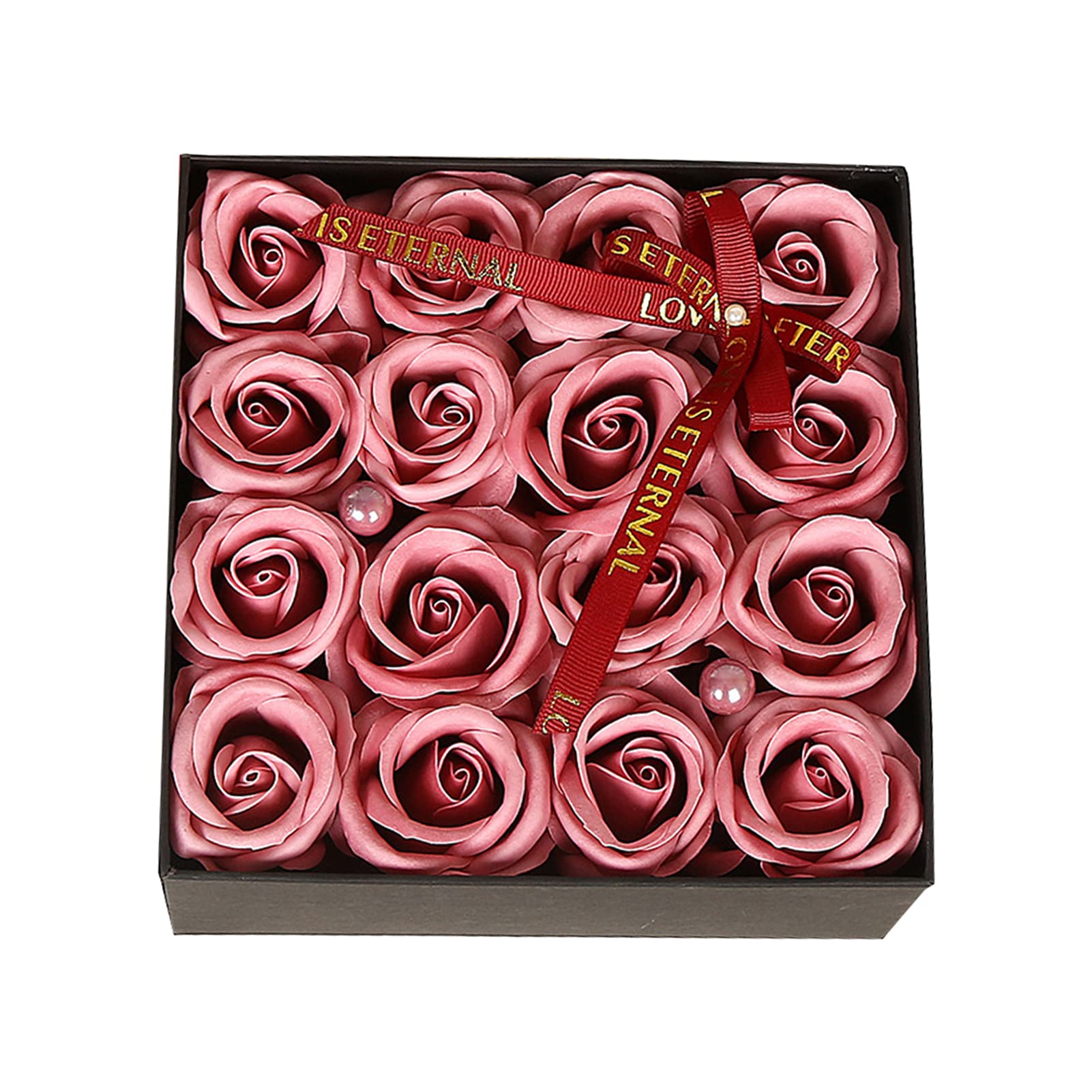 16Pcs Floral Scented Rose Petal Bath Soap Set | Natural Essential Oils Handmade Soap Gift for Women, Mothers Day, Bridal Shower, Spa Relaxation & Home Decoration