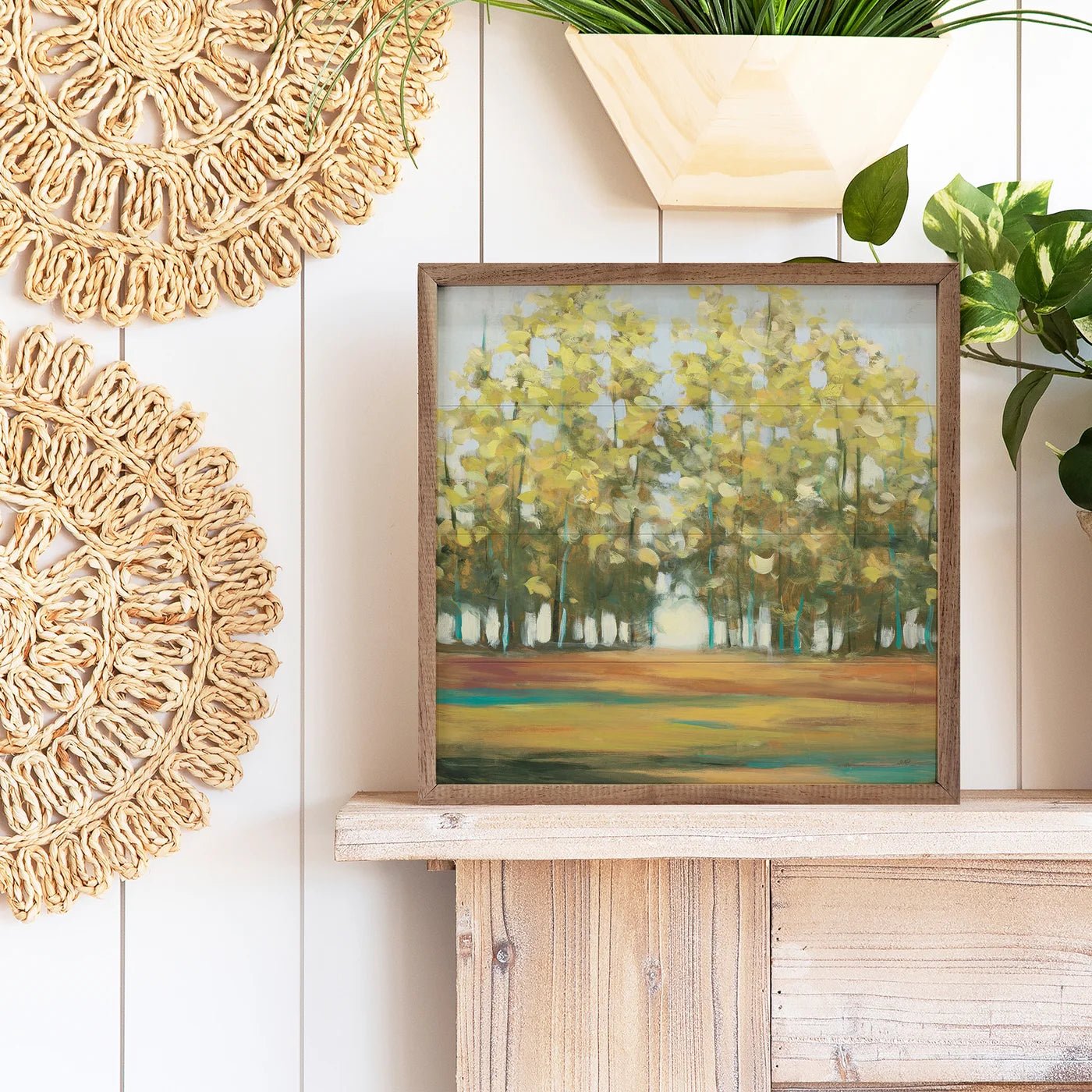 Aspen Grove By Julia Purinton - Premium Wood Framed Wall Art Print - Nature Landscape Decor for Living Room, Bedroom & Office