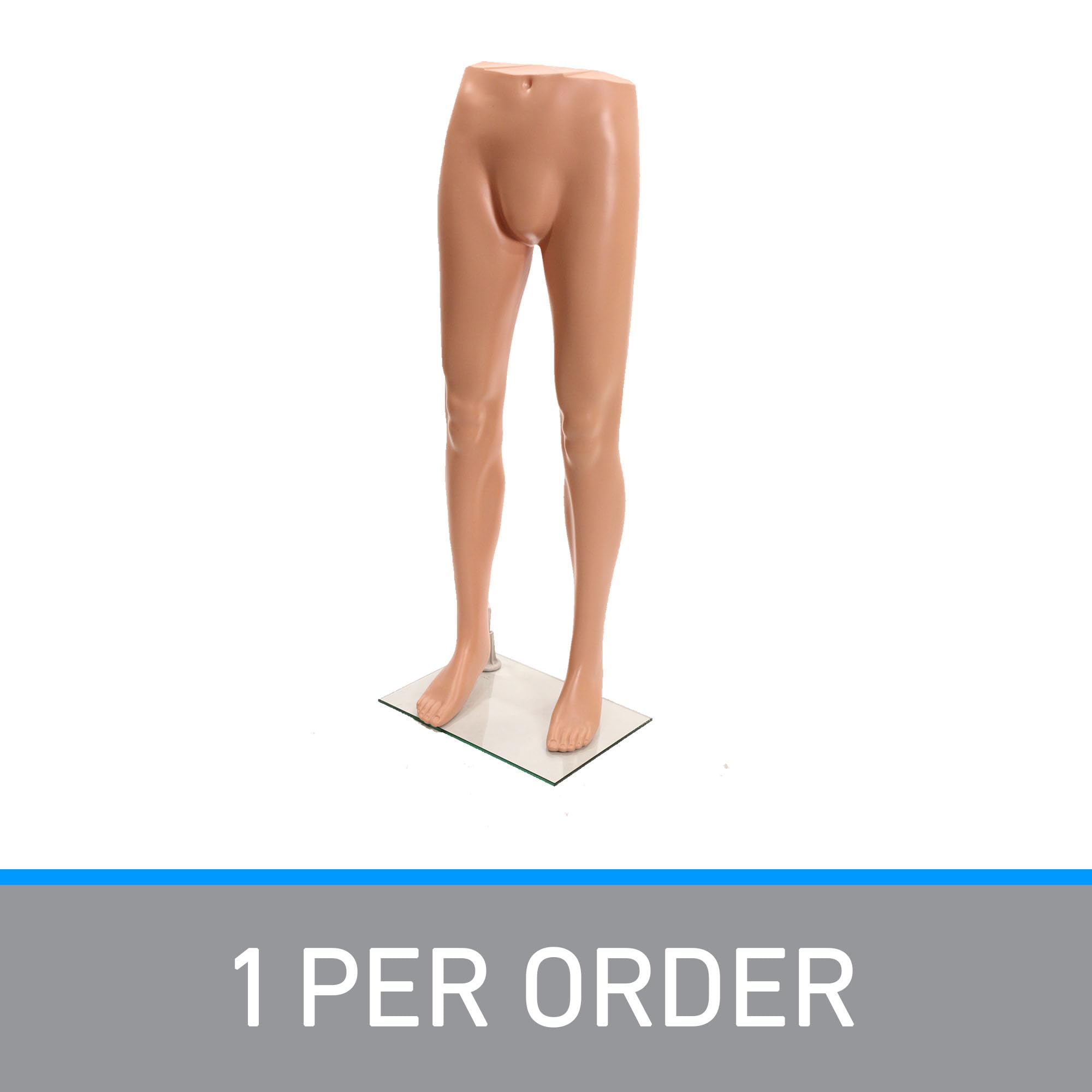 SSWBasics Male Plastic Mannequin Leg Form - 46