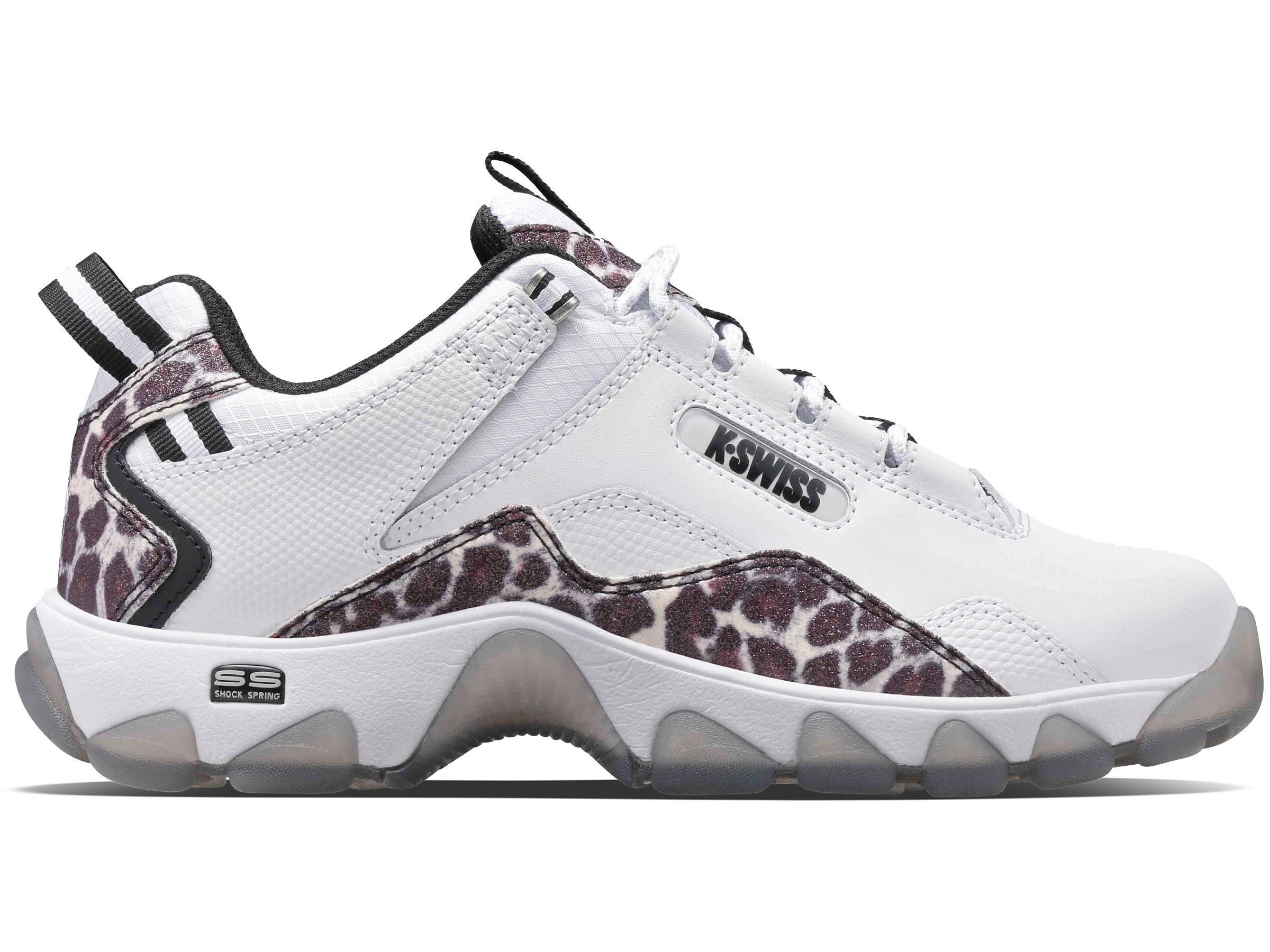 CALI TRAIL Women's Running Shoes - White/Leopard Print | Lightweight & Breathable for Trail Running, Hiking & Outdoor Activities