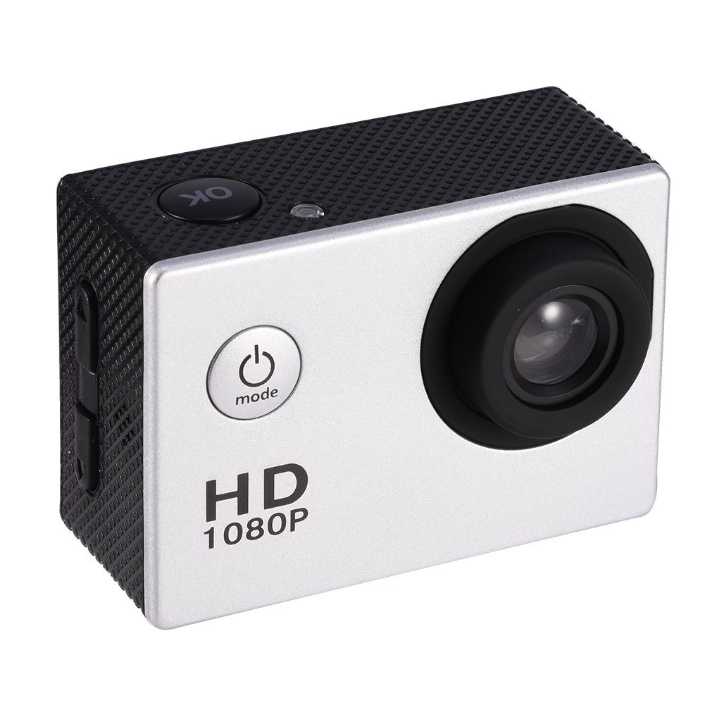 FOSA 1080P HD Waterproof Action Camera - 30M Underwater Sports Camera with 90° Wide Angle Lens, Rechargeable Battery & Protective Case - Perfect for Diving, Surfing, Skiing & Outdoor Adventures
