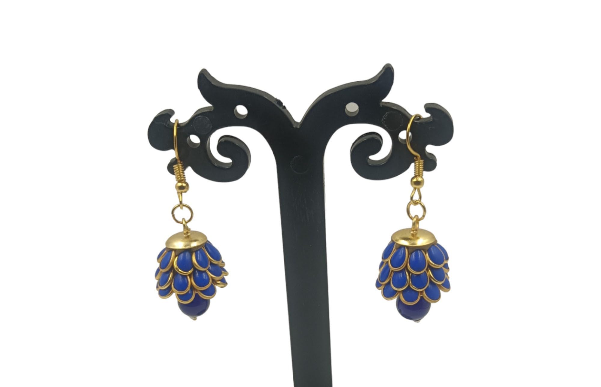 Stylish CMIPS Brass Jhumka Earrings for Women - Traditional Indian Dangle Earrings for Parties, Weddings & Festive Occasions