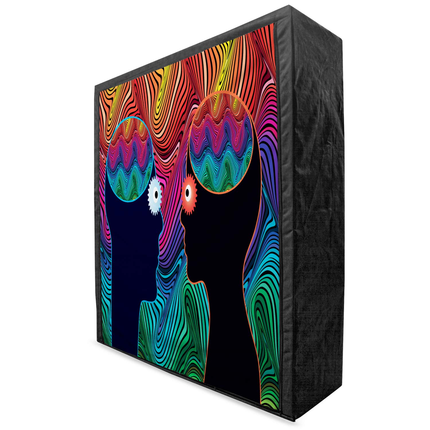 Ambesonne Psychedelic Portable Fabric Wardrobe - 59