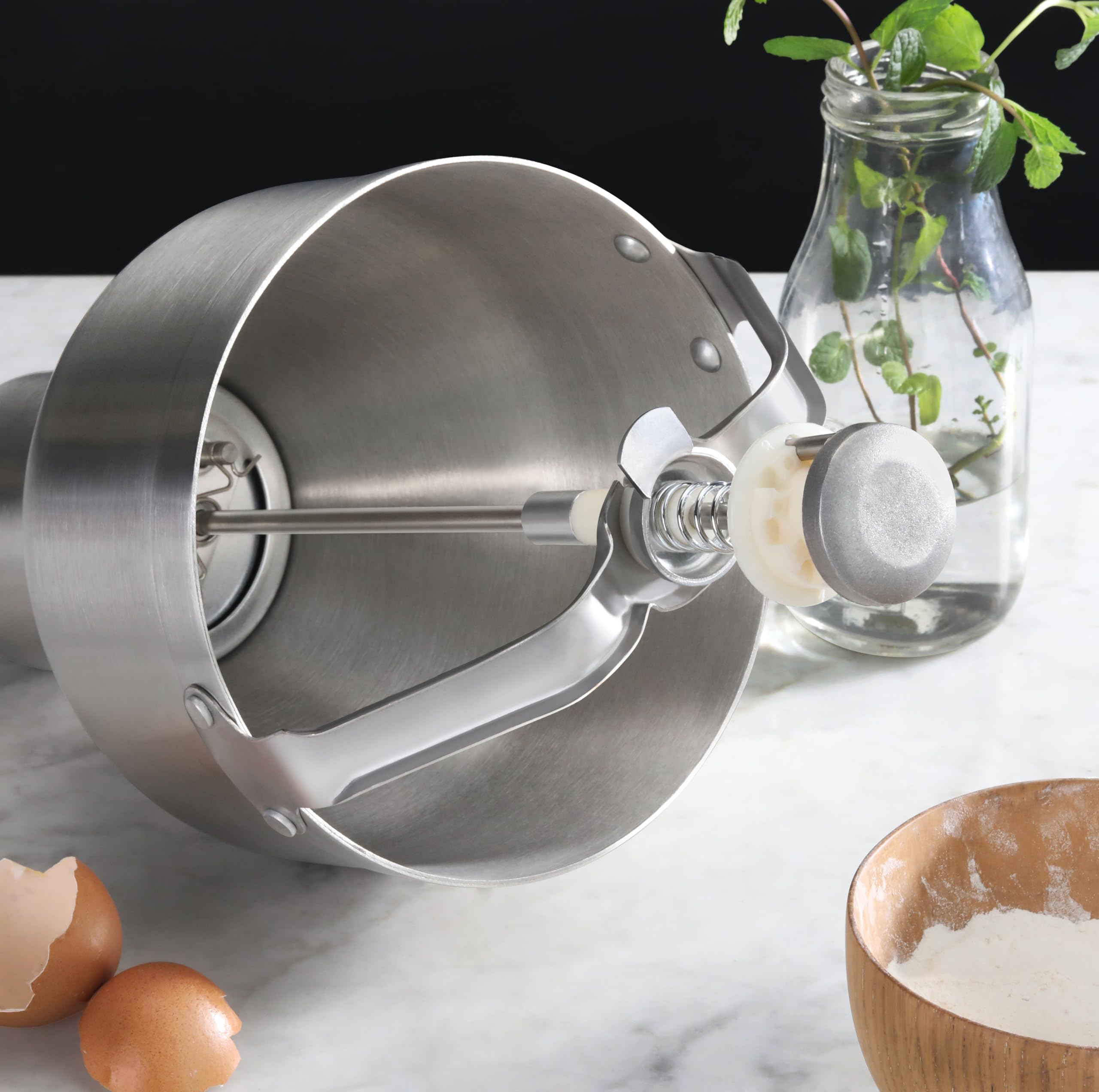 Commercial Grade 18/8 Stainless Steel Pancake Dispenser with Stand - New Star Foodservice 37470 - Perfect for Restaurants, Diners & Breakfast Catering (Silver)