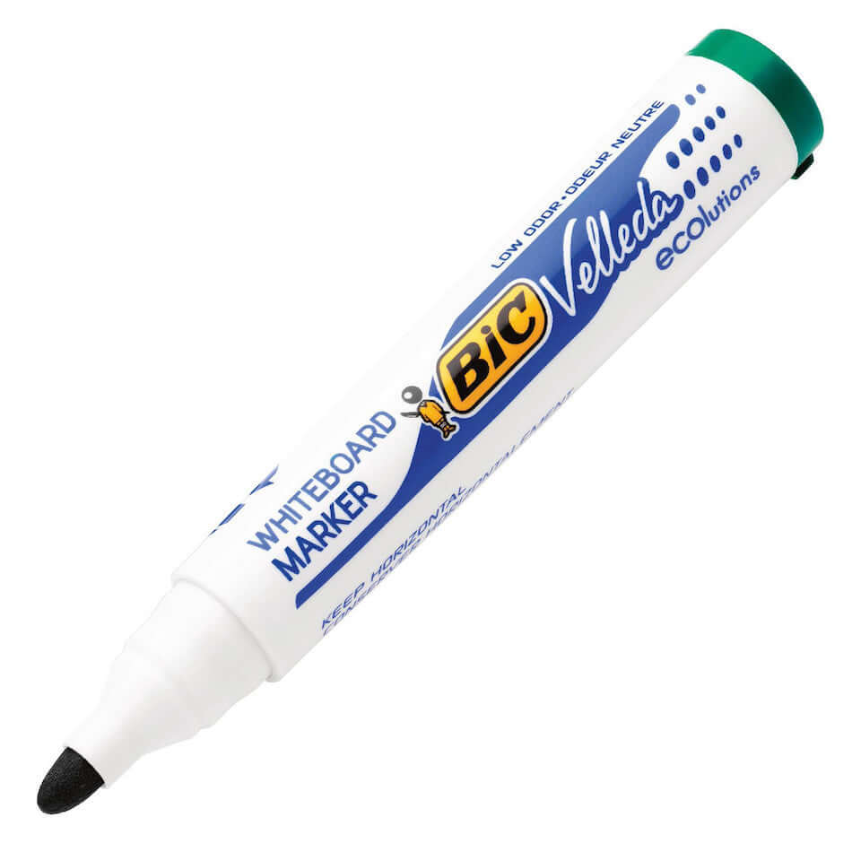 BIC Velleda 1701 Whiteboard Markers - Pack of 4 Dry Erase Markers for Whiteboards, Glass & Non-Porous Surfaces - Perfect for Office, Classroom & Home Use