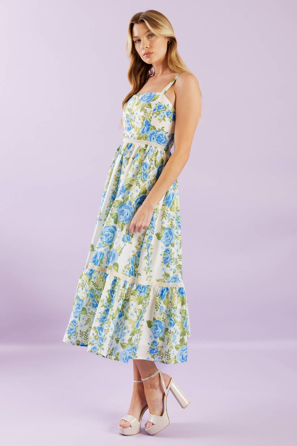 Match My Energy Woven Midi Dress - Stylish Flowy Summer Dress for Women, Perfect for Beach Vacations, Date Nights & Outdoor Parties