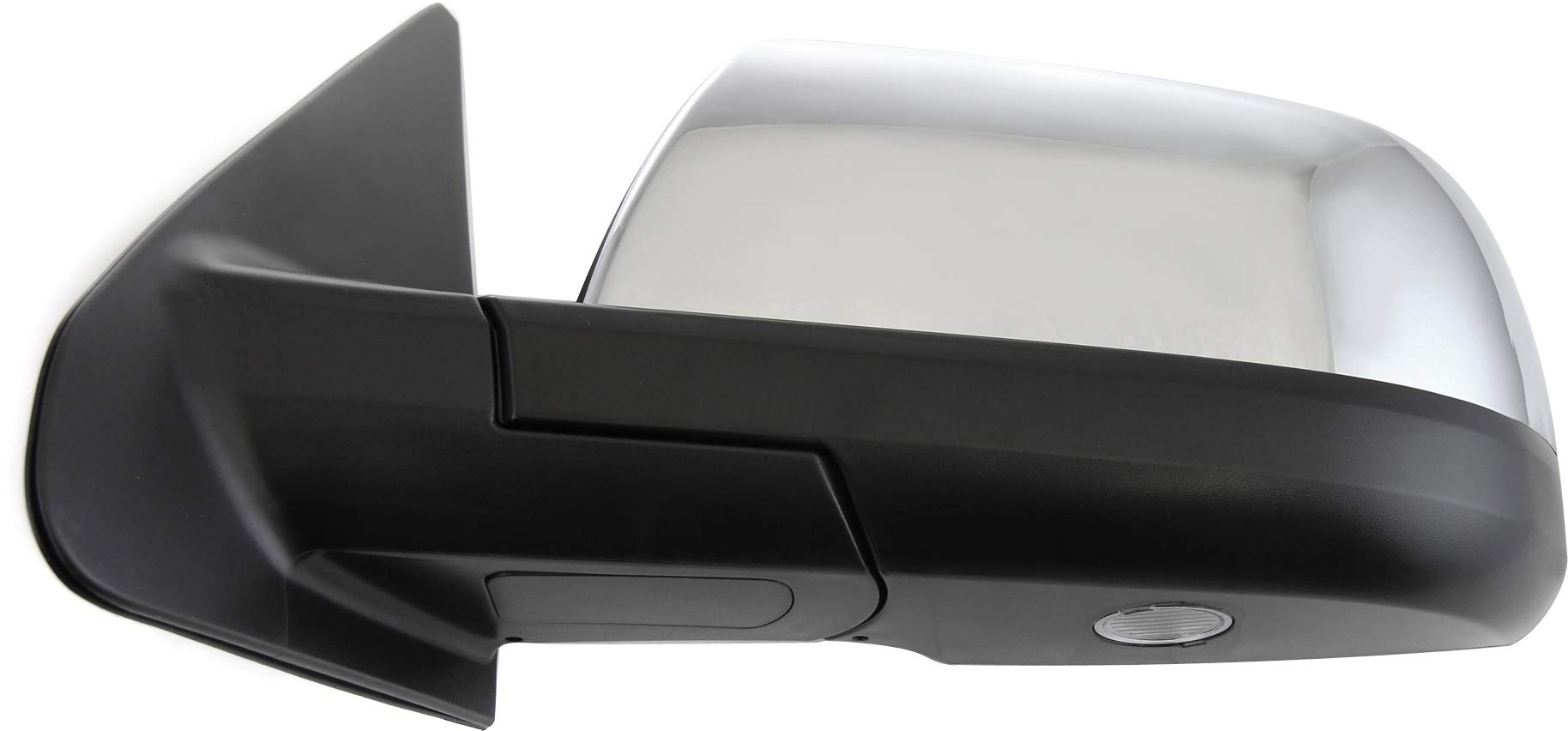 2007-2013 Toyota Tundra Driver Side Power Heated Mirror with Signal Light, Memory & Puddle Lamp - Chrome Kool Vue Replacement for Enhanced Visibility and Safety in Winter Driving