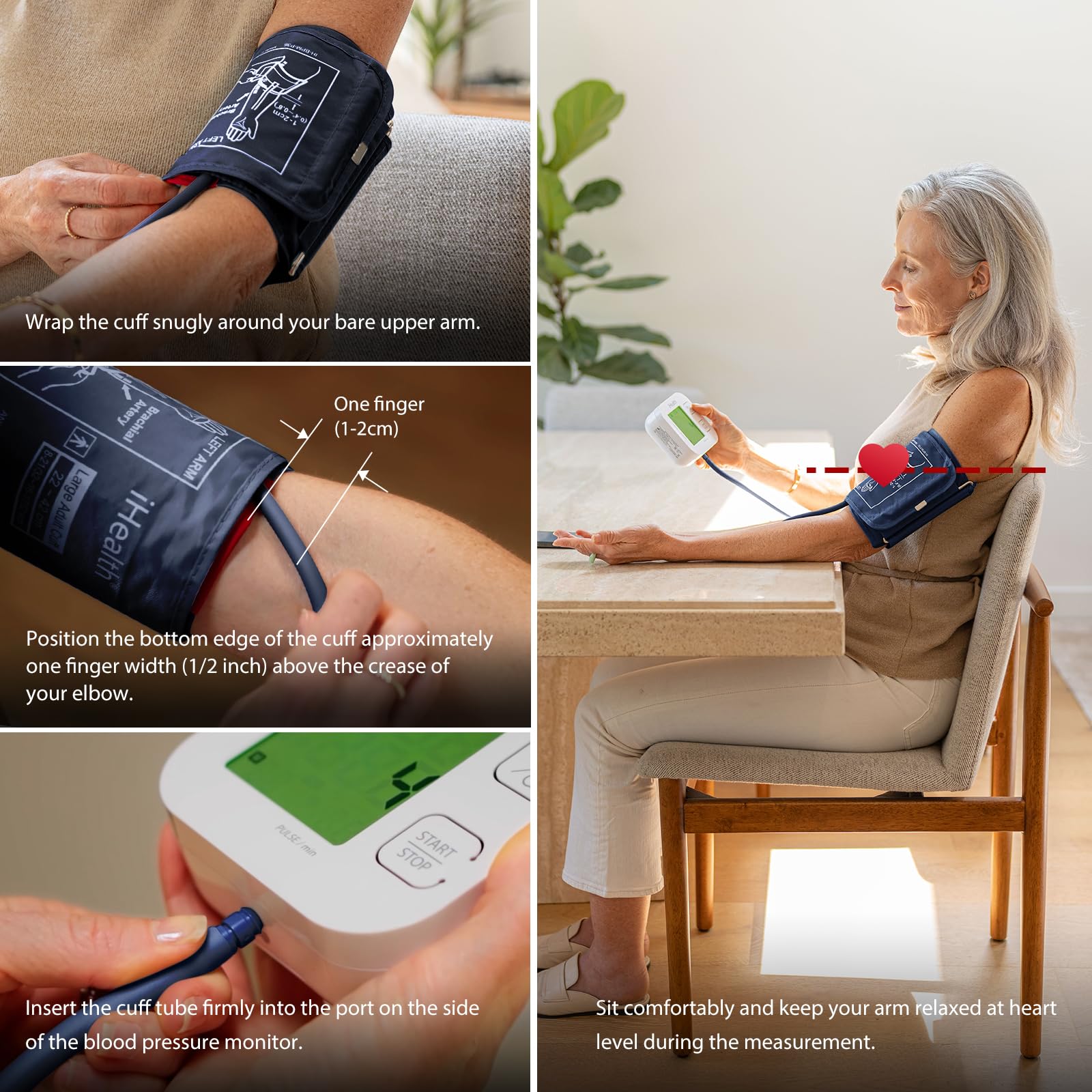 iHealth XL Blood Pressure Cuff for Large Arms (16.5