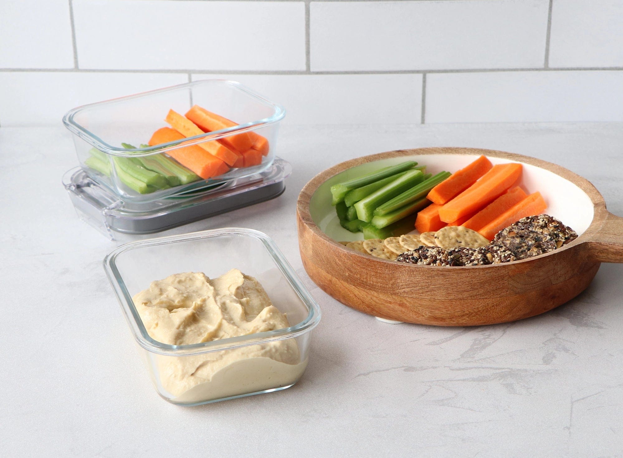 Vac U Seal 650ml Vacuum Sealer Containers - Set of 3 | Airtight Food Storage for Meal Prep, Sous Vide & Freezer Organization | Perfect for Kitchen, Camping & Leftovers Preservation